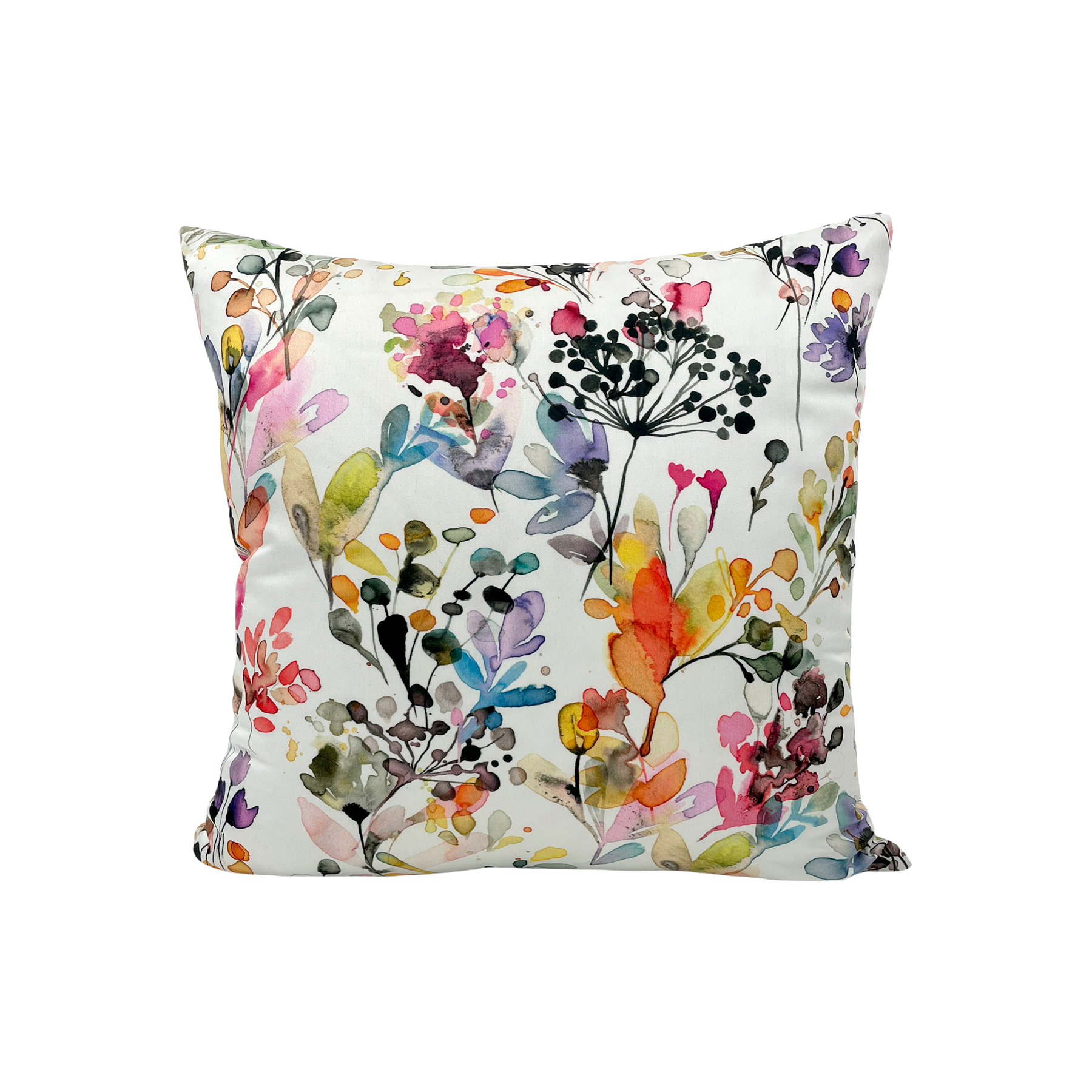 Wild Grasses Throw Pillow 17x17 - Decorative Square Cushion Cover for Sofa, Bed & Home Decor - Boho Chic Living Room Accent