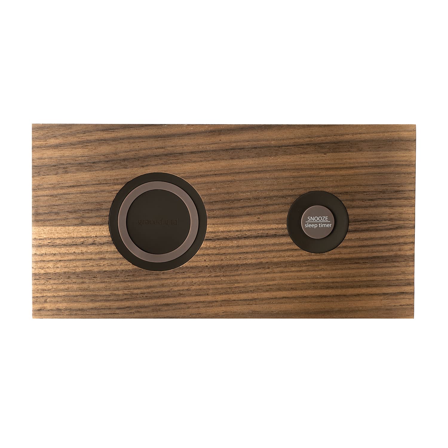 Grace Digital Mondo Elite Classic Smart Internet Radio with Bluetooth, Wi-Fi & Qi Wireless Fast Charger - 7-Day Alarm Clock, No Microphone (Walnut) - Perfect for Bedroom, Office and Kitchen Use