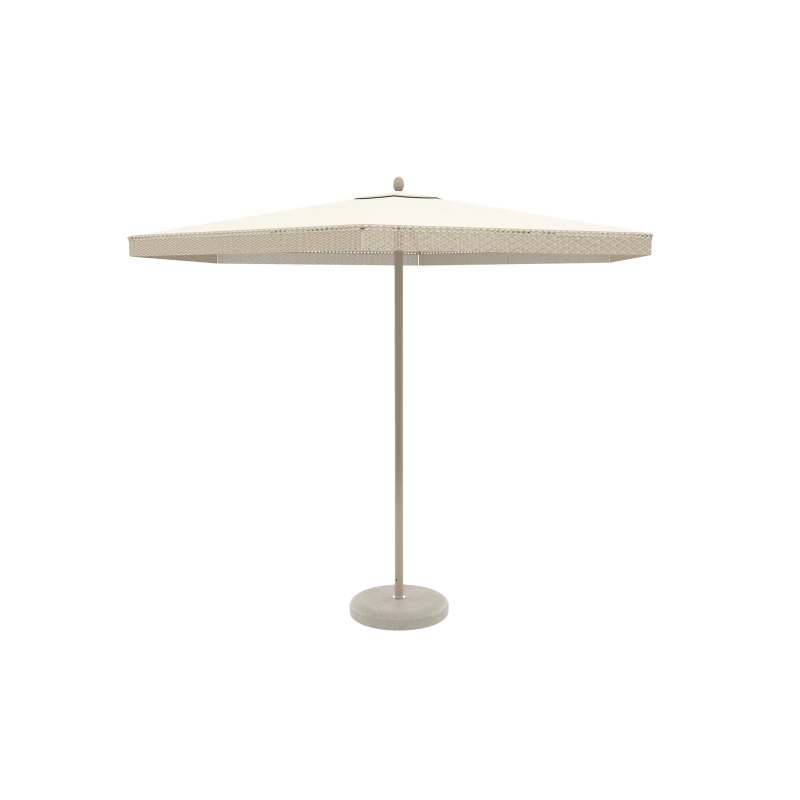 Nata Zen Center Pole Umbrella Set - Patio Garden Sun Shade with Adjustable Height, Waterproof & UV Protection - Perfect for Outdoor Dining, Poolside Relaxation and Backyard Decor