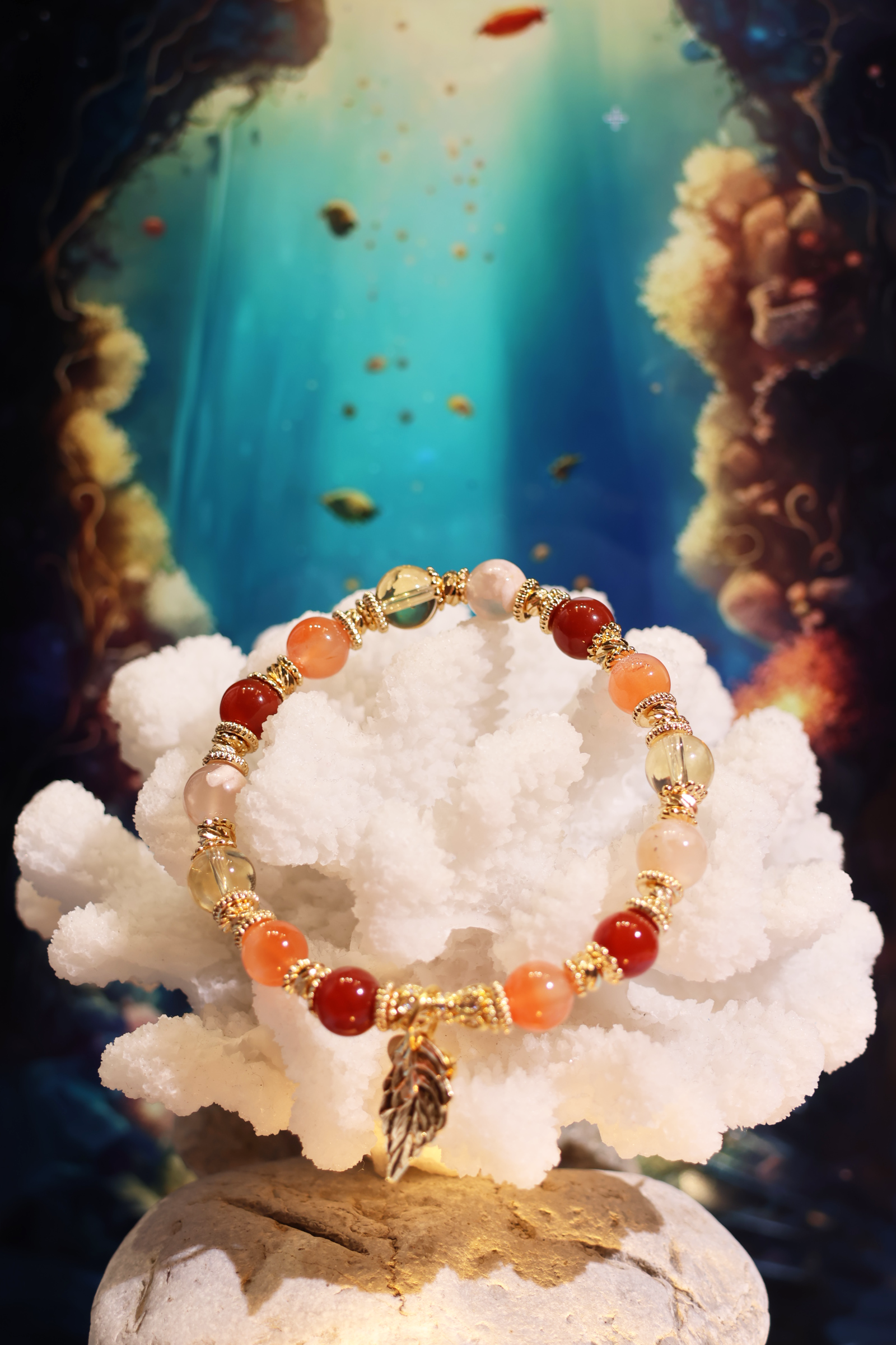 D'Princess Moana Inspired Bracelet - Hawaiian Ocean Themed Jewelry for Women & Girls - Perfect for Beach Vacations, Luau Parties & Disney Cosplay