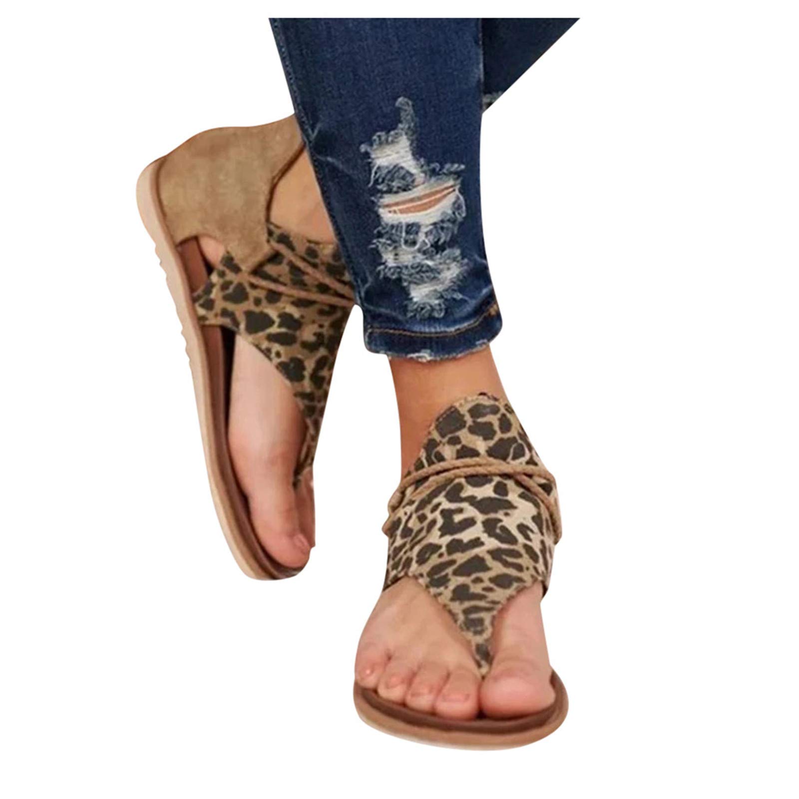 Women's Bohemian Rhinestone Pearl Flat Sandals - Stylish Thong Gladiator Sandals with Bling for Open Toe Dress Occasions | Perfect for Beach Weddings, Summer Parties & Casual Outings