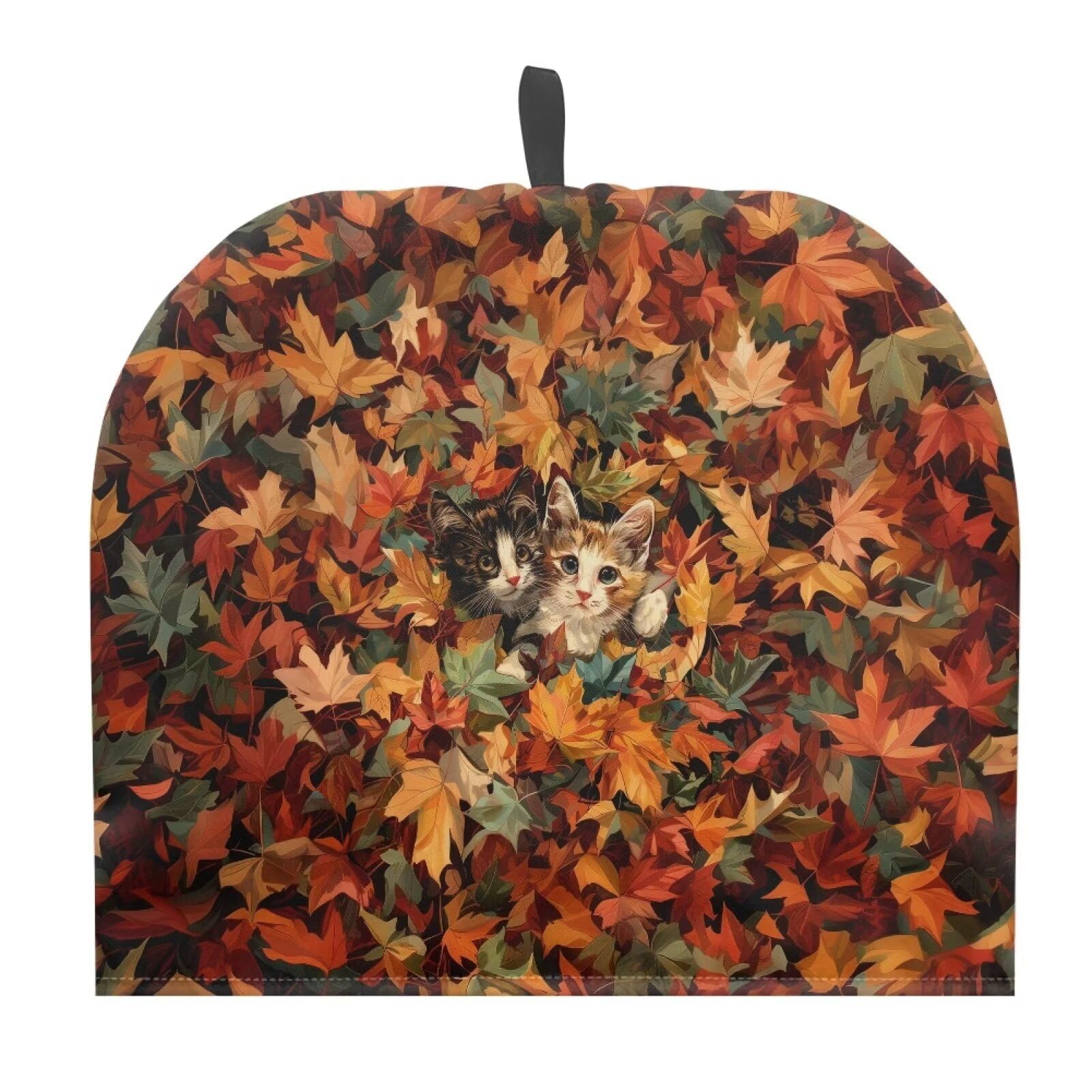 Insulated Tea Cozy for Teapots - Thick Heat-Resistant Tea Pot Warmer Cover with Maple Leaf & Kitty Design - Perfect for Home, Hotel & Table Decor - Keep Your Tea Warm for Hours