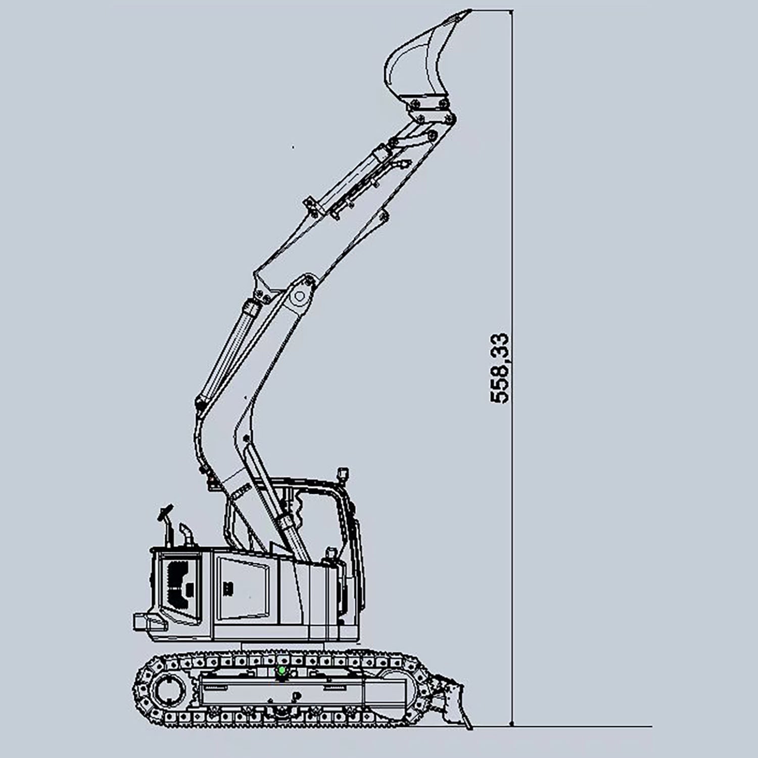 1/14 Scale Metal RC Hydraulic Excavator - C308 Radio Controlled Construction Digger Toy with Flysky ST8 Remote & Battery (Ready-to-Run) - Perfect for Construction Enthusiasts & RC Hobbyists - Great for Backyard Digging, Construction Play & Collector's Display