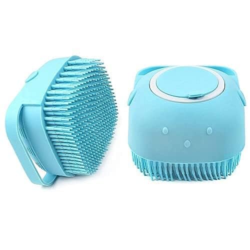 JAISNAVI Silicone Body Scrubber Brush - Soft Exfoliating Shower Brush with Built-in Shampoo Dispenser for Men, Women & Kids | Perfect for Deep Cleansing, Skin Massage & Spa-Like Bath Experience