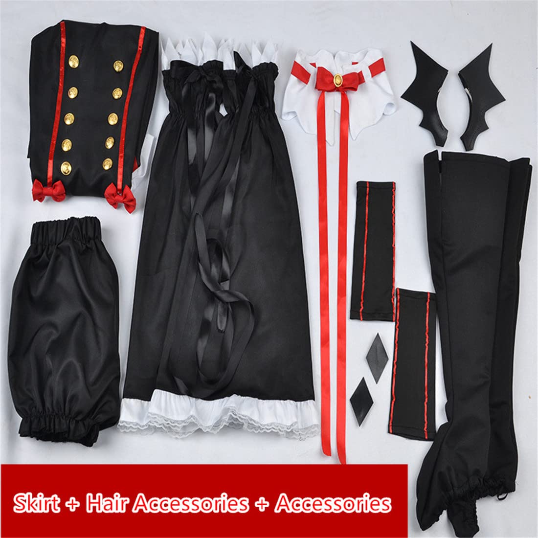 Elegant Women's Kimono Lolita Dress - Anime Krul Tepes Princess Cosplay Costume for Vampire Halloween & Anime Conventions | Perfect for Cosplay, Halloween Parties & Themed Events