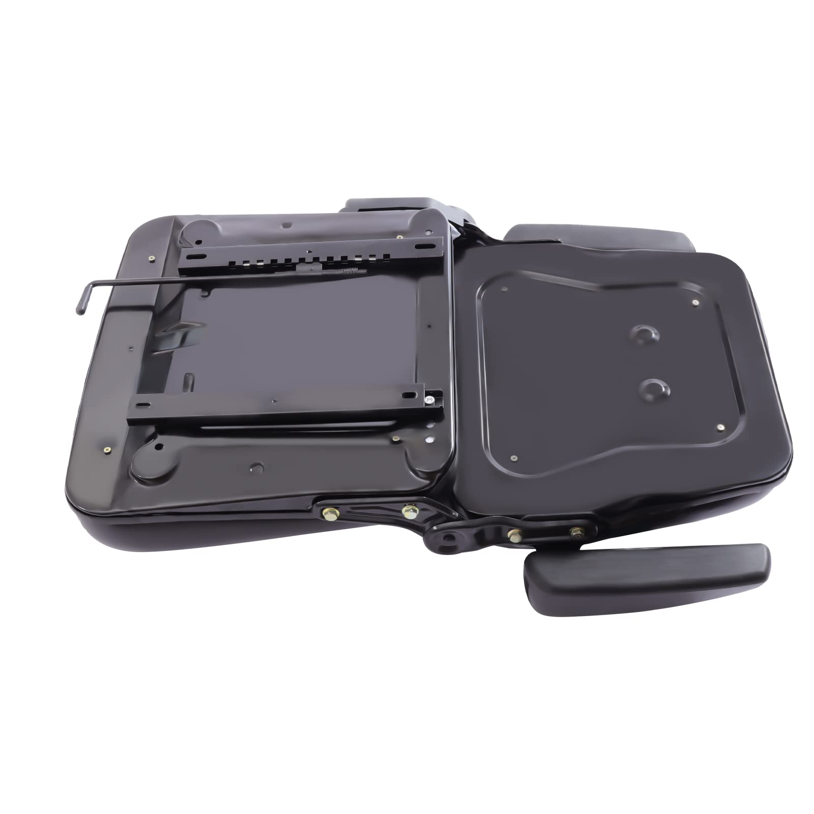 **Universal Adjustable Forklift Seat with Foldable Design & Armrest - Heavy-Duty Tractor Seat for Lawn Mowers, Excavators, Backhoes & Dozers - Perfect for Farming, Construction & Outdoor Equipment**