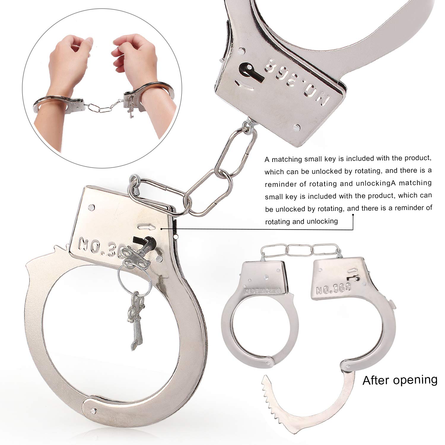 Beelittle Police Costume Set - Realistic Hat, Handcuffs, Walkie Talkie, Badge & Sunglasses for Kids Dress Up | Halloween, Role Play, Pretend Play, Cosplay & Party Accessories