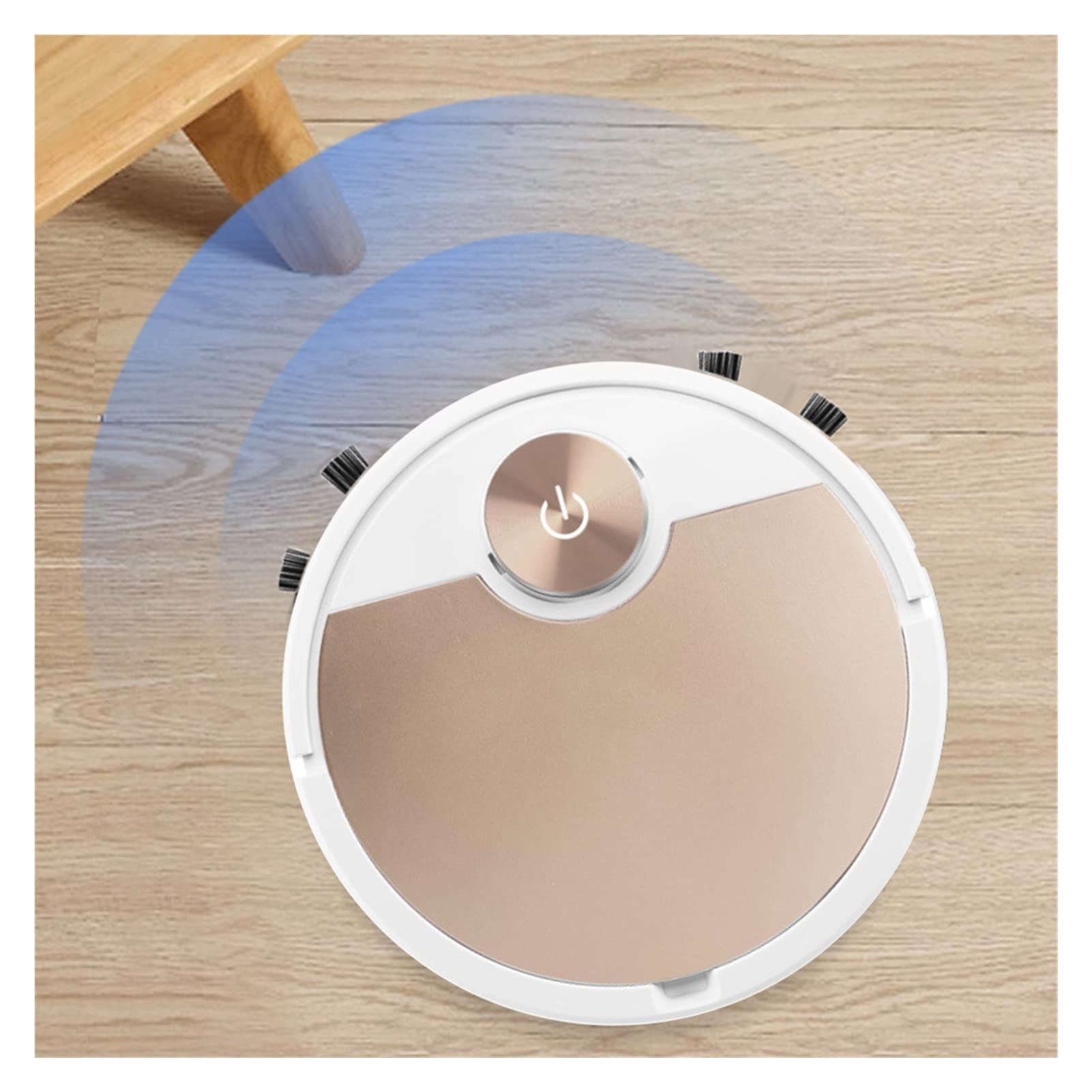 KANGYEBAIHUODIAN Smart Robot Vacuum Cleaner with WiFi App Control, Automatic Dust Removal, Powerful Suction for Hardwood Floors & Carpets - Ideal for Home, Office & Pet Hair Cleaning (Silver)
