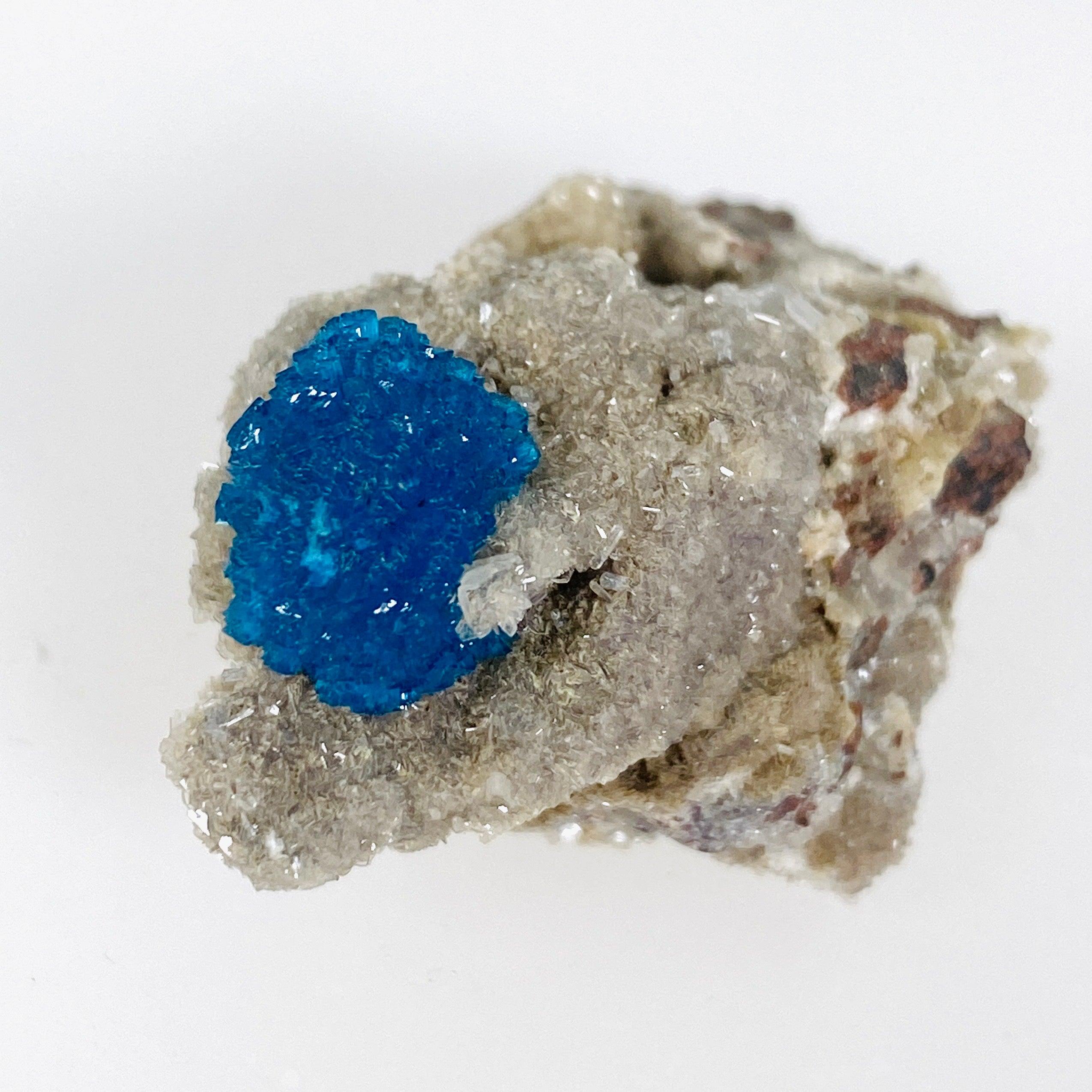 Natural Cavansite Crystal Specimen CAV 22 - Rare Blue Mineral Collection for Home Decor, Meditation & Healing Crystals Display