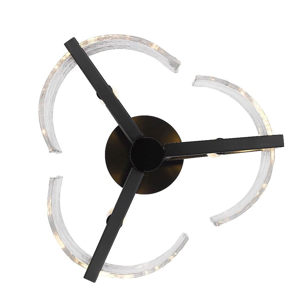 Varska 3-Light Matte Black Pendant Light with Hammered Water Glass Shades - Perfect for Kitchen Island, Dining Room, and Entryway Lighting