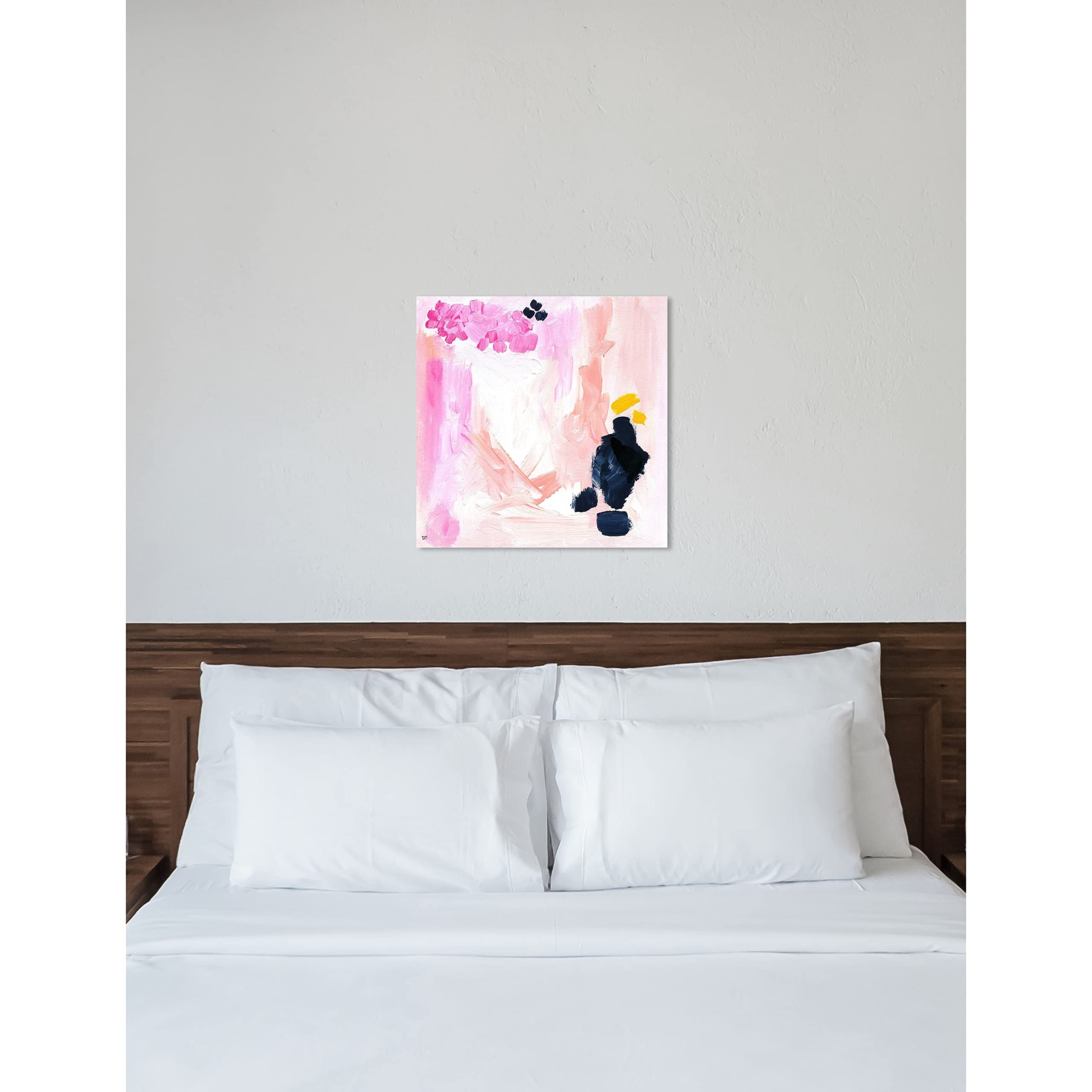 Oliver Gal 'Happy Life' Abstract Wall Art Canvas Print - Pink & Orange 30x30 Inches - Modern Home Decor for Living Room, Bedroom & Office