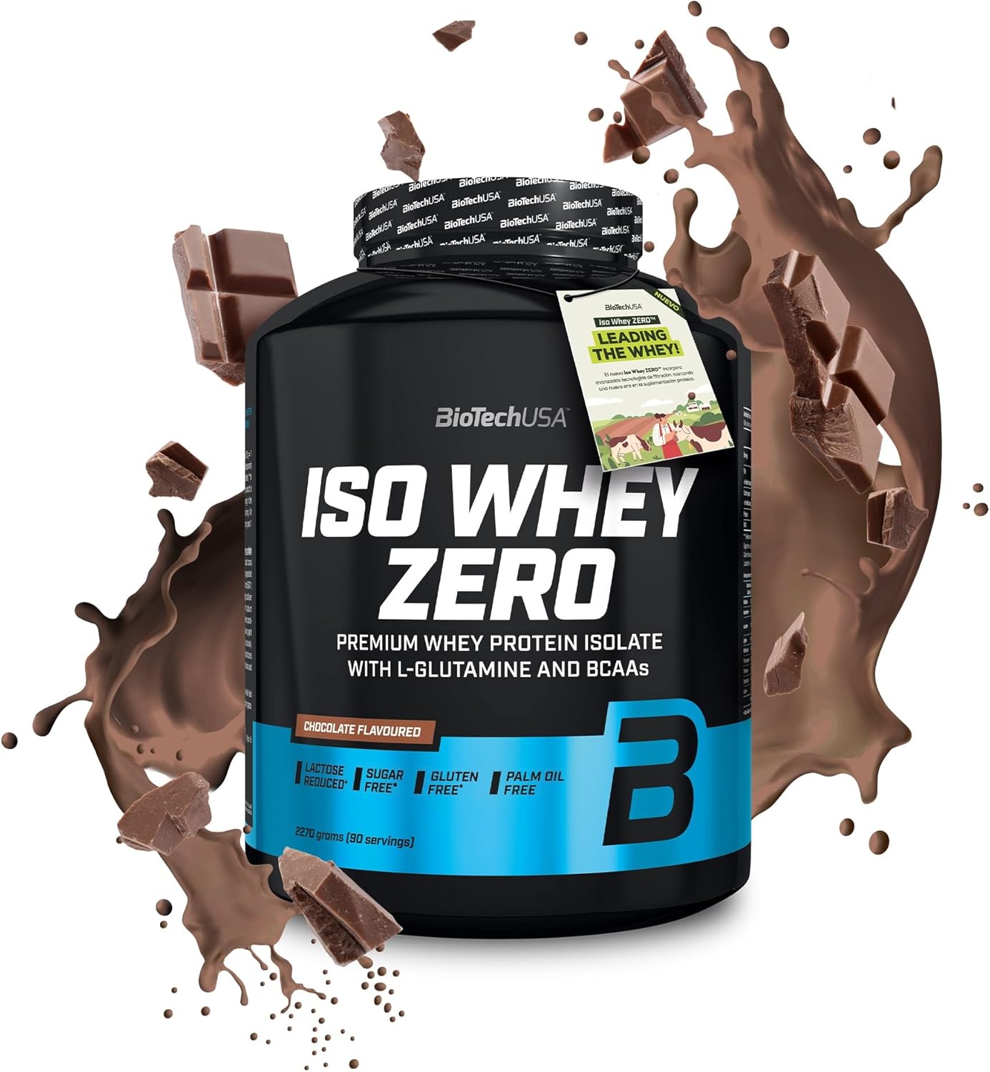 BioTechUSA Iso Whey Zero 2.27kg (5lbs) Premium Protein Powder - Low Carb, Lactose Free Whey Isolate for Muscle Recovery & Growth - Perfect for Post-Workout, Weight Loss & Fitness Enthusiasts