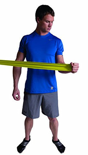 GoFit Latex Free Flat Resistance Bands for Home Workouts, Physical Therapy & Strength Training - Set of 5