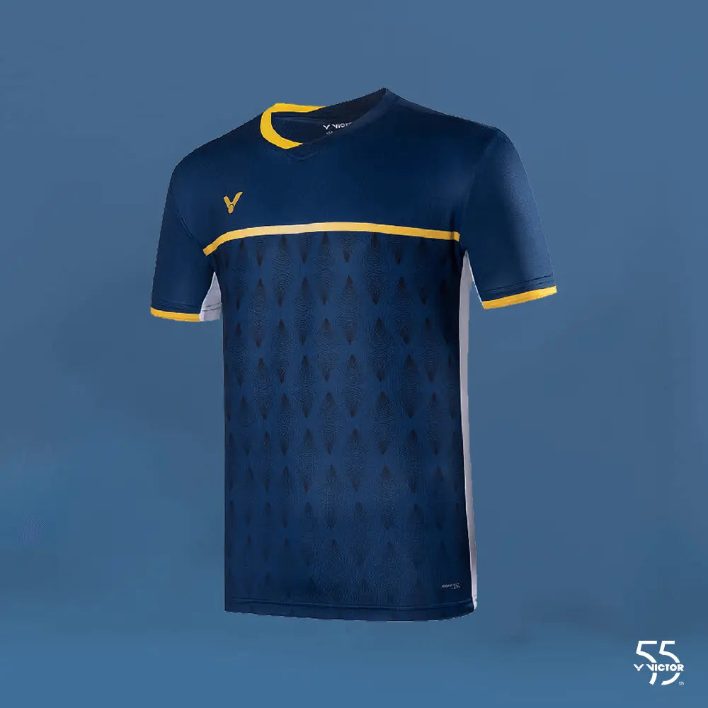 Victor 55th Anniversary Edition T5501B Tournament Performance Polo Shirt - Navy Blue - Moisture Wicking Golf & Tennis Shirt for Men - Perfect for Sports, Casual Wear & Outdoor Activities
