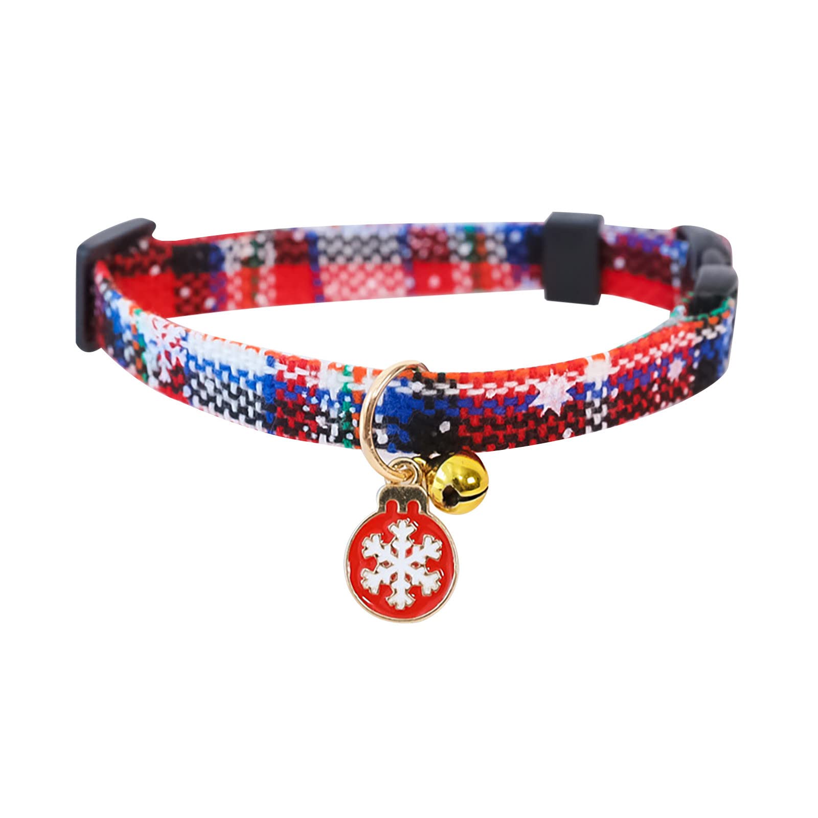 Christmas Pet Collar with Safe Buckle & Bell - Perfect for Holiday Pet Outfits