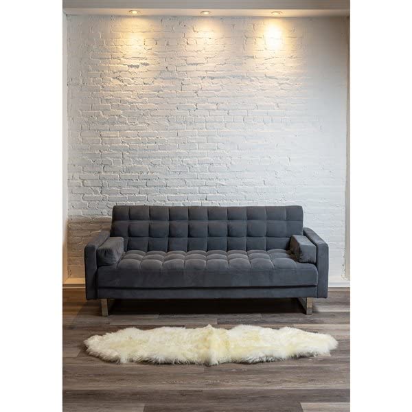 Premium Scandinavian Icelandic Sheepskin Rug (Ivory White) - 2x6.5 FT Genuine Sheepskin - Free Brush Included - Soft Fluffy Area Rug for Living Room, Bedroom, Nursery, Stroller Cover & Pet Bed - Natural Home Decor for Cozy Spaces