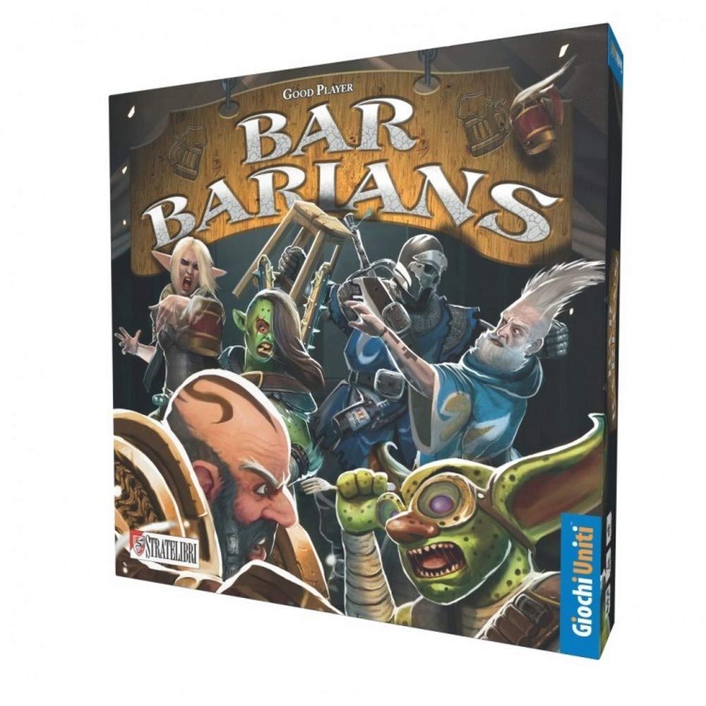 Bar Barians Strategy Board Game for Teens & Adults - Fast-Paced 2-6 Player Tabletop Game for Family Game Nights & Parties - Ages 14+ with 20 Min Playtime by Giochi Uniti - Perfect for Friends Gatherings & Weekend Entertainment