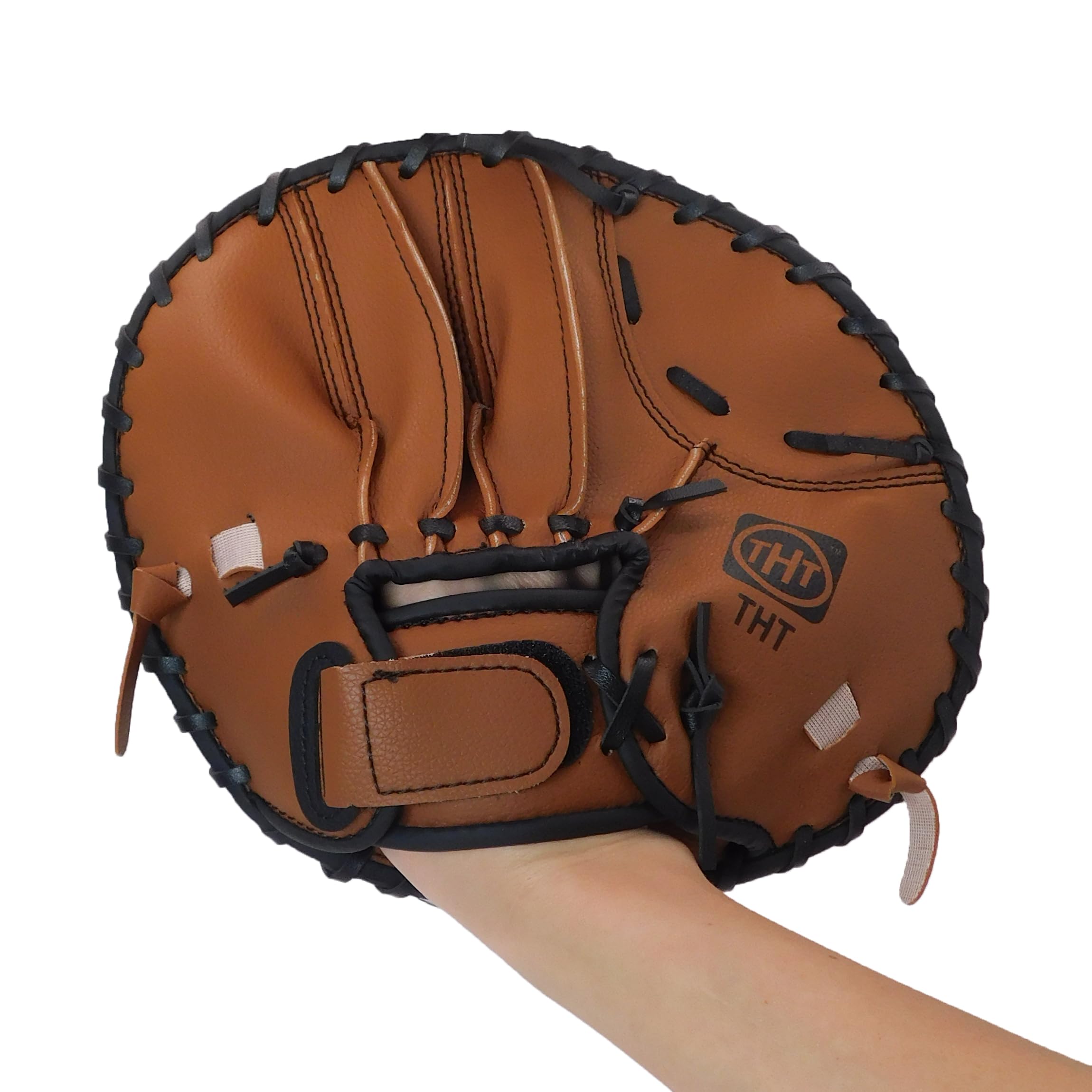 Markwort Two-Handed Baseball Training Glove for Right-Handed Throwers - Improve Fielding Skills for Youth & Adult Players
