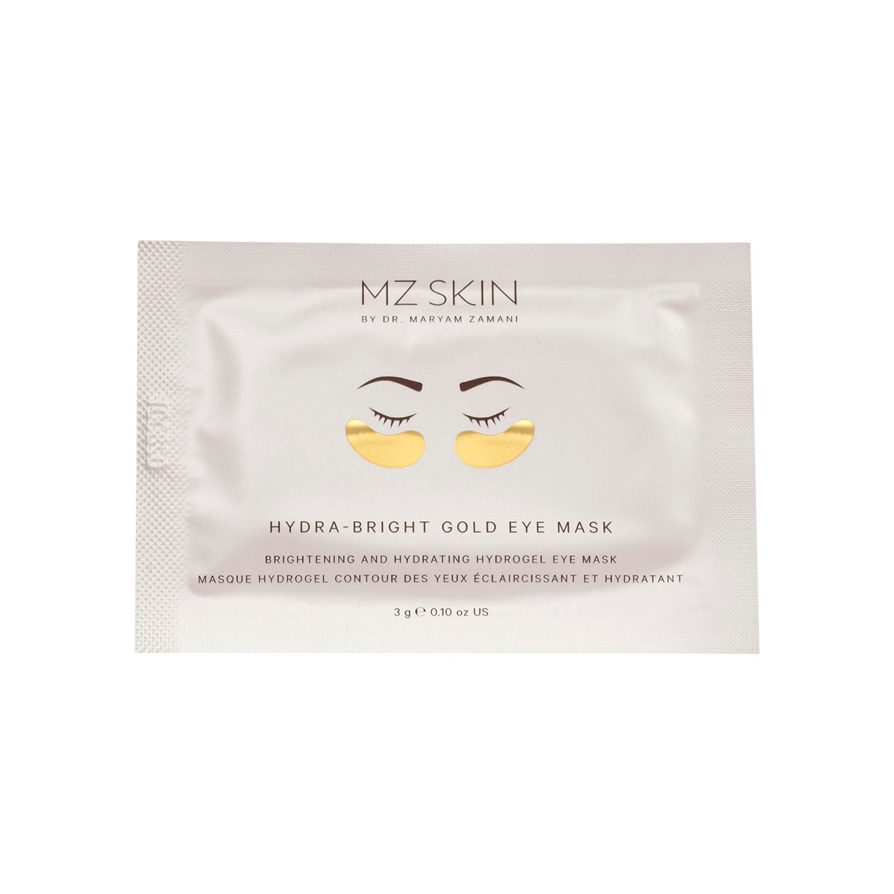 Hydra Bright Golden Eye Treatment Mask - Anti-Aging & Hydrating Under Eye Patches for Dark Circles & Puffiness - Perfect for Night Skincare & Travel Essentials