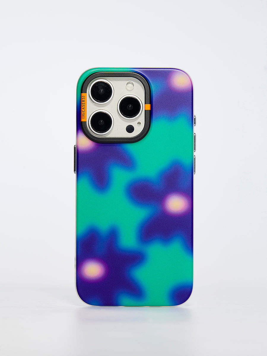 Foggy Florals Phone Case - Deep Cobalt Blue Protective Cover for iPhone & Samsung | Perfect for Everyday Use, Travel & Gift Giving