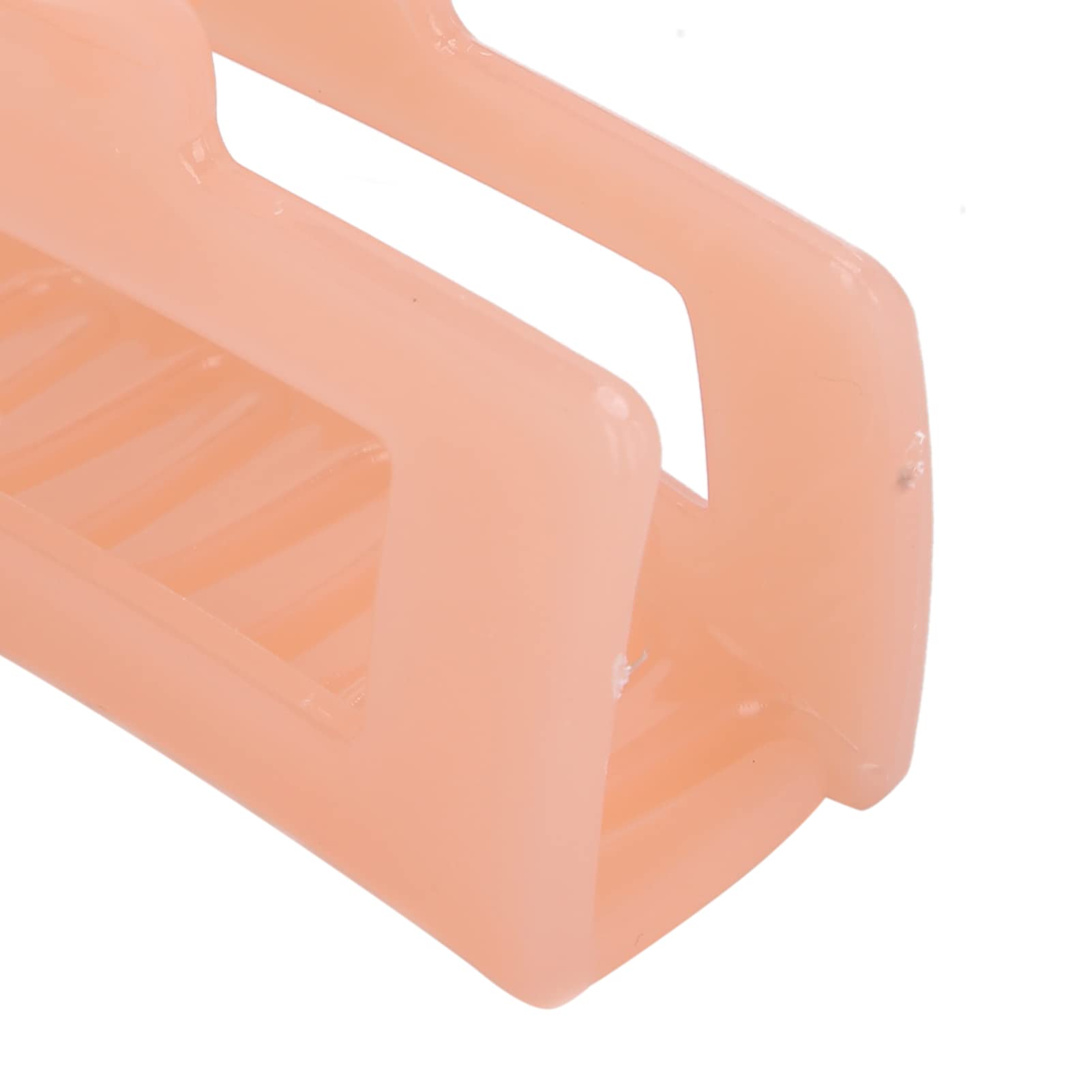 Non-Slip Hair Claw Clips for Women & Girls - Strong Hold Styling Tool for Thick, Thin, Curly & Straight Hair (Coral Orange) - Perfect for Updos, Ponytails & Everyday Hairstyles