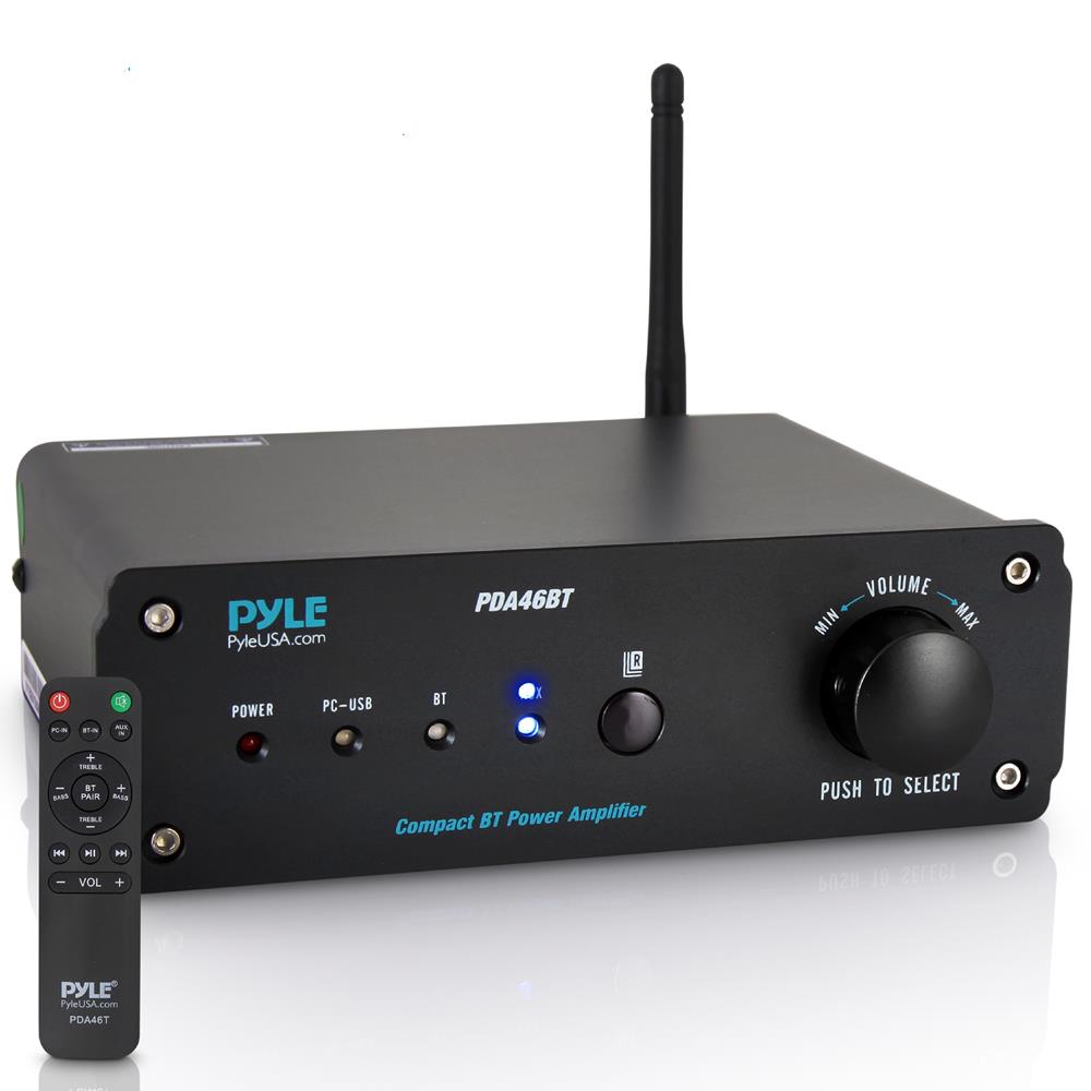 2 Channel Professional Audio Stereo Amplifier for Home Theater, Studio, and DJ Setup - High Power Desktop Amp with Clear Sound for Music & Movies