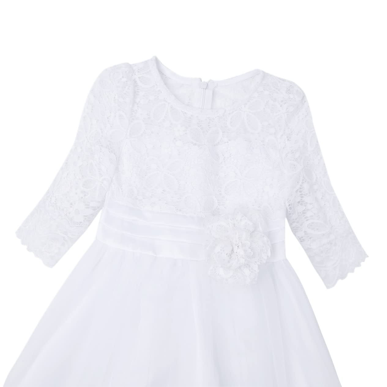 Kids Flower Girls Dress - Princess Floral Lace Wedding Bridesmaid Dress for Prom, Pageant & Ball Gown | Perfect for Weddings, Parties & Dance Performances
