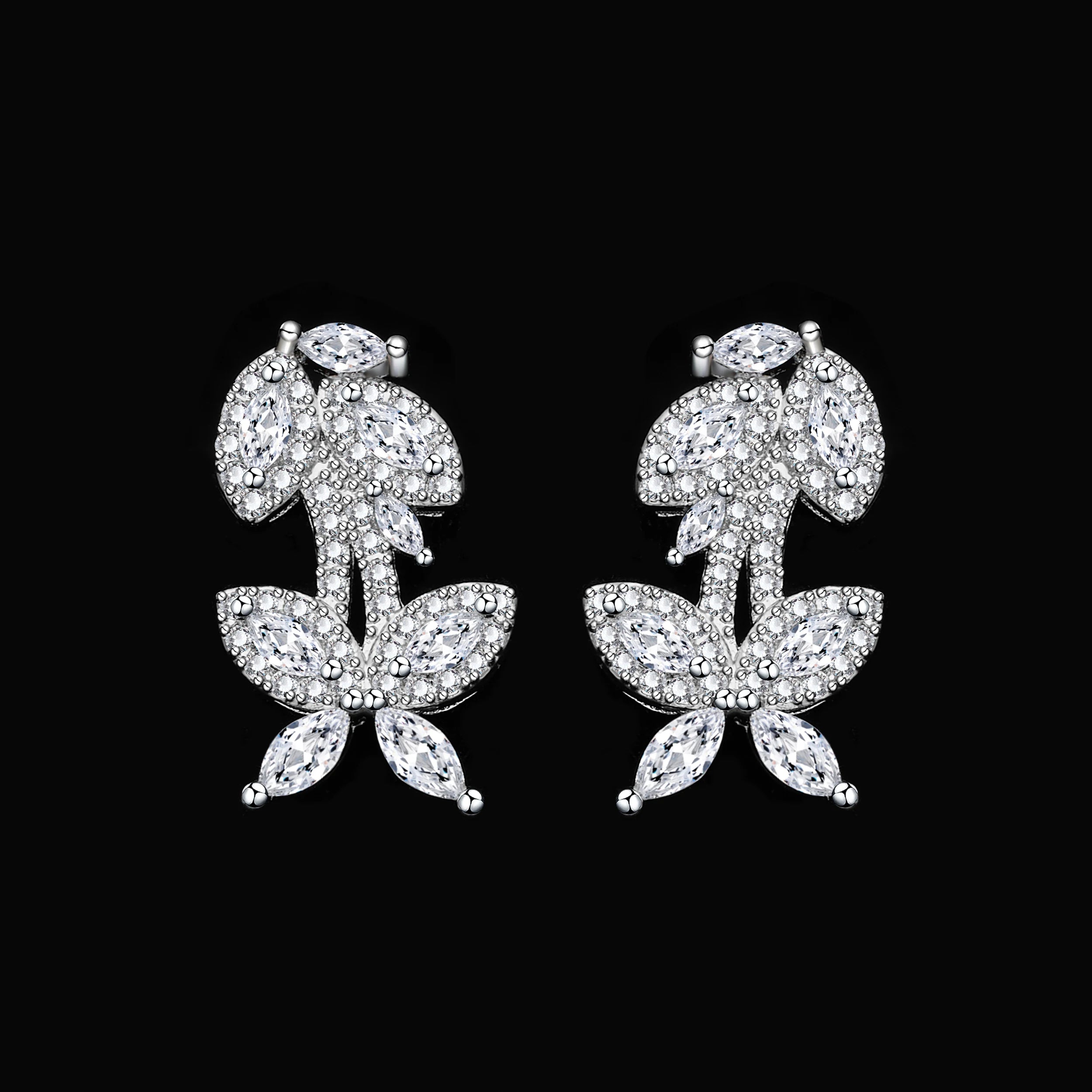 Luxury 4PCS Cubic Zirconia Wedding Jewelry Set for Women - Bridal Party Necklace Earrings Set - Dubai Inspired Elegant Bridal Accessories - Perfect for Weddings, Anniversaries & Special Occasions