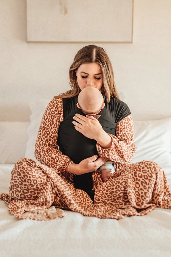 VIXSA Baby Wrap Carrier - Soft & Breathable Infant Sling for Newborn to Toddler (0-24 Months) - Savannah Nights Design - Perfect for Hands-Free Parenting, Shopping & Outdoor Adventures