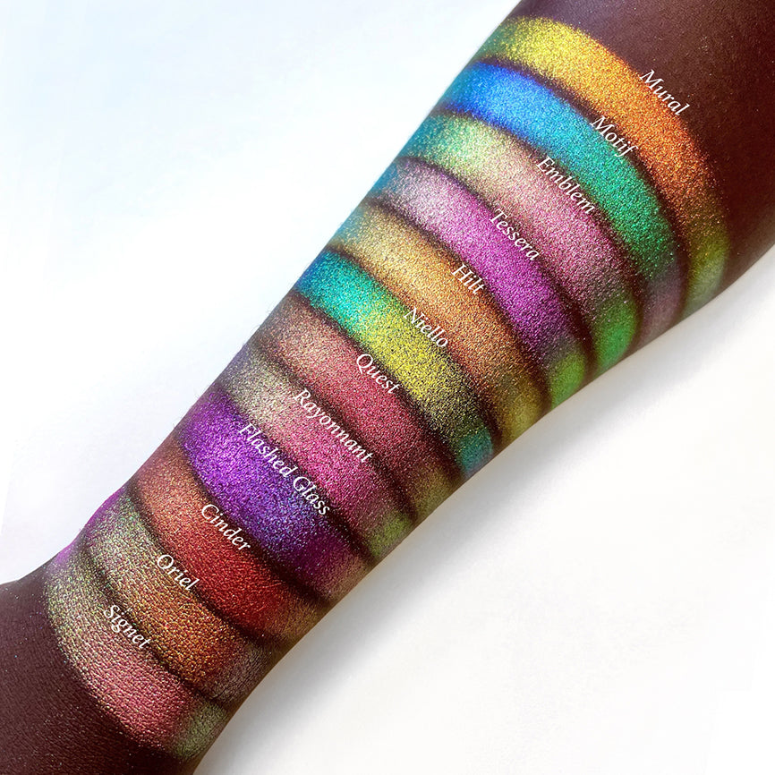 Flashed Glass Electric Multichrome Pigment - Vibrant Color Changing Powder for DIY Crafts, Nail Art, Resin Projects & Cosmetics