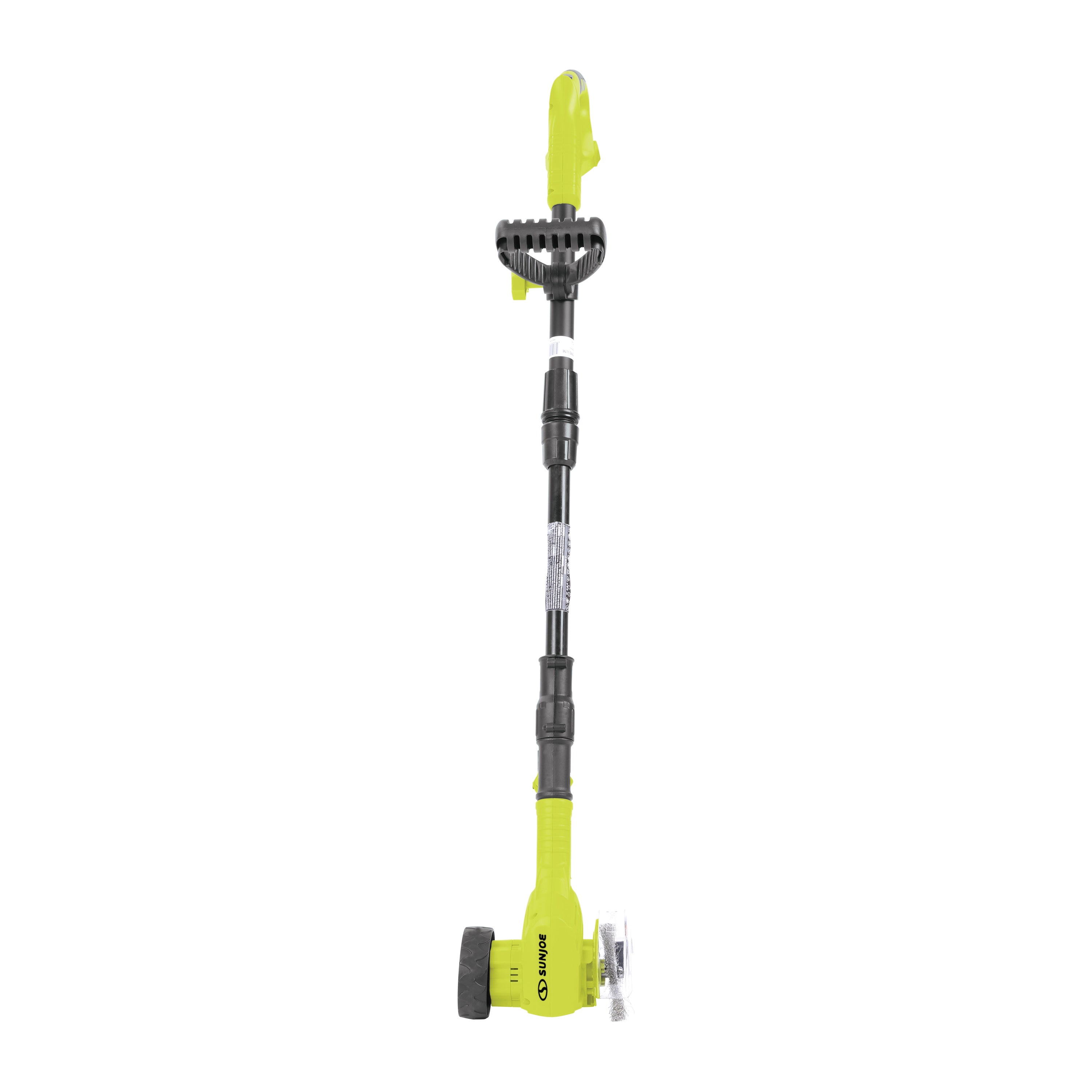 Sun Joe 24V IONMAX Cordless Weed Sweeper with Nylon Brush & Steel Wire Brush | Adjustable Pole & Wheeled Head | Tool Only | Perfect for Lawn, Garden, and Driveway Maintenance