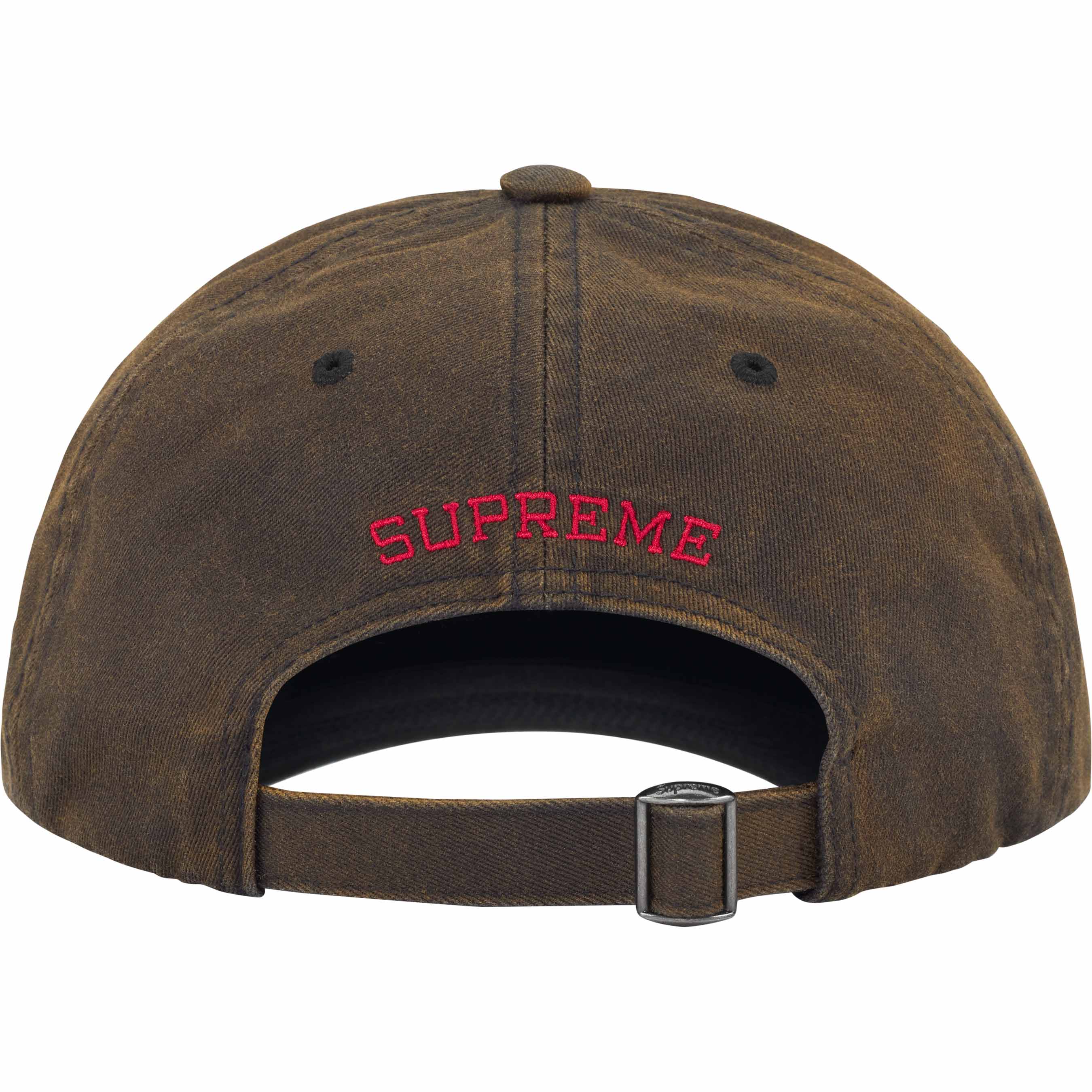 Supreme Bleached Chino 6-Panel Black Hat - Stylish Streetwear Cap for Men & Women | Perfect for Casual Outfits, Hip-Hop Fashion and Urban Street Style