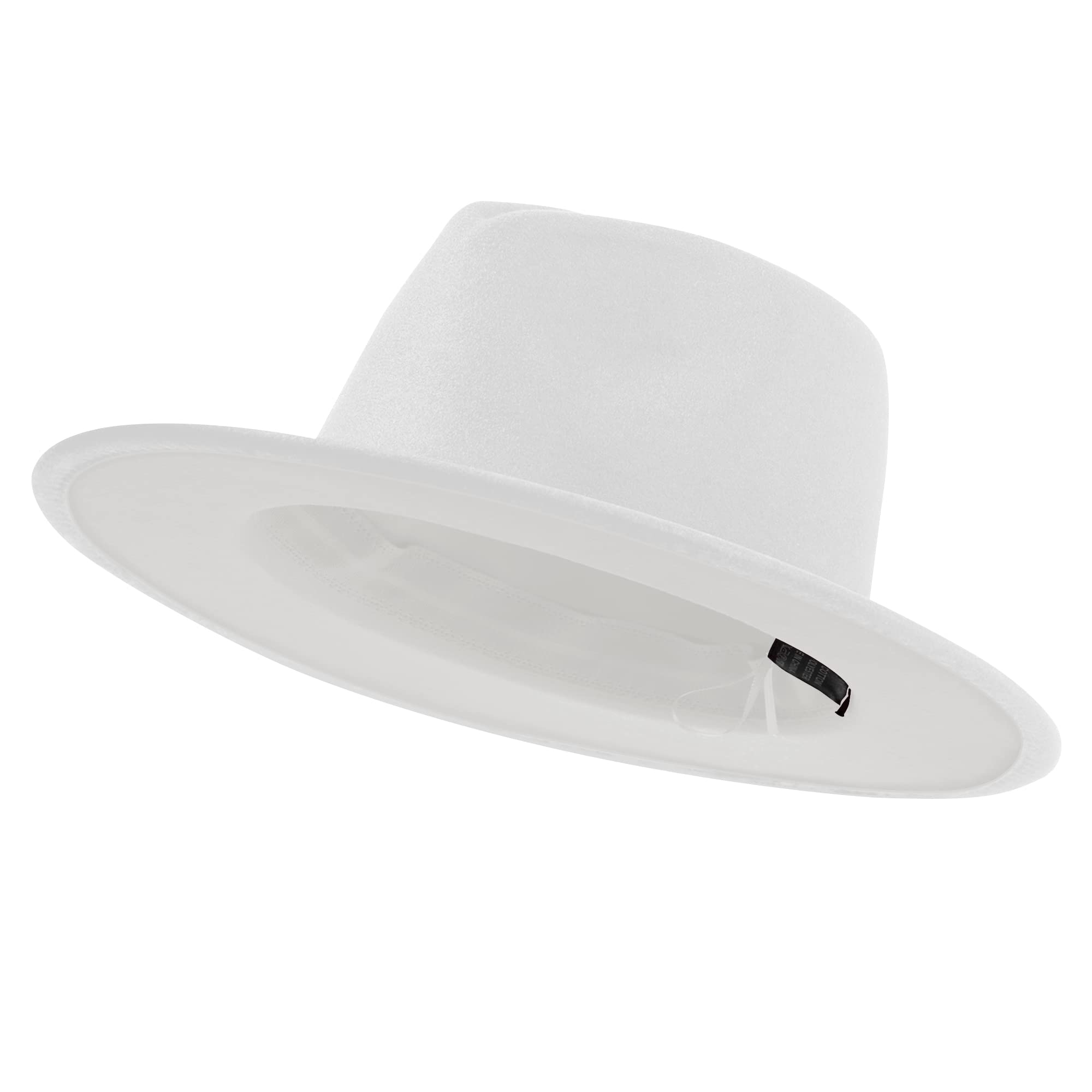 Stylish Wide Brim Fedora Hat for Men & Women - Classic Felt Panama Dress Hat with Belt Buckle - Perfect for Outdoor Events, Weddings & Fashion Accessories