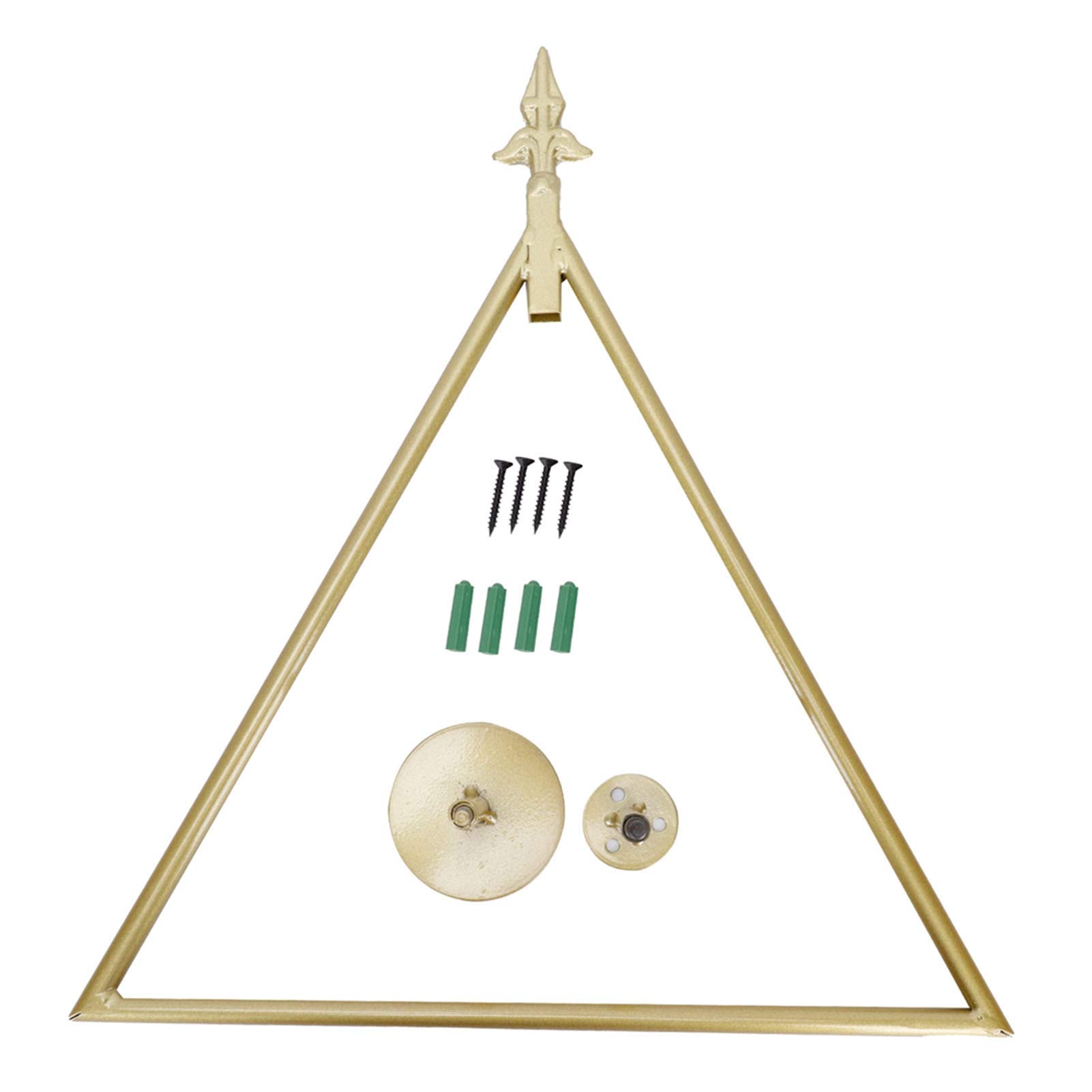 Modern Triangular Metal Wall Mount Towel Rack - Space-Saving Bathroom Towel Holder for Home & Toilet Decor - Perfect for Small Bathrooms, Spa-Like Showers & Luxury Hotel Style Vanities