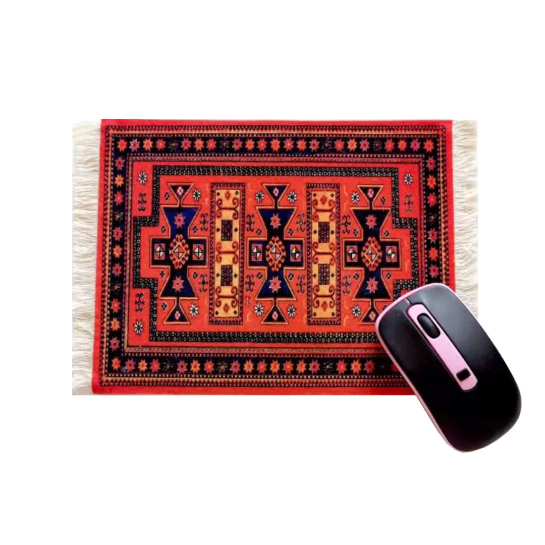 PaitianleStyle Oriental Rug Mouse Pad - Non-Slip Carpet Desk Mat for Computer & Gaming - Perfect for Office, Home & Workspace Decor (Style 1)