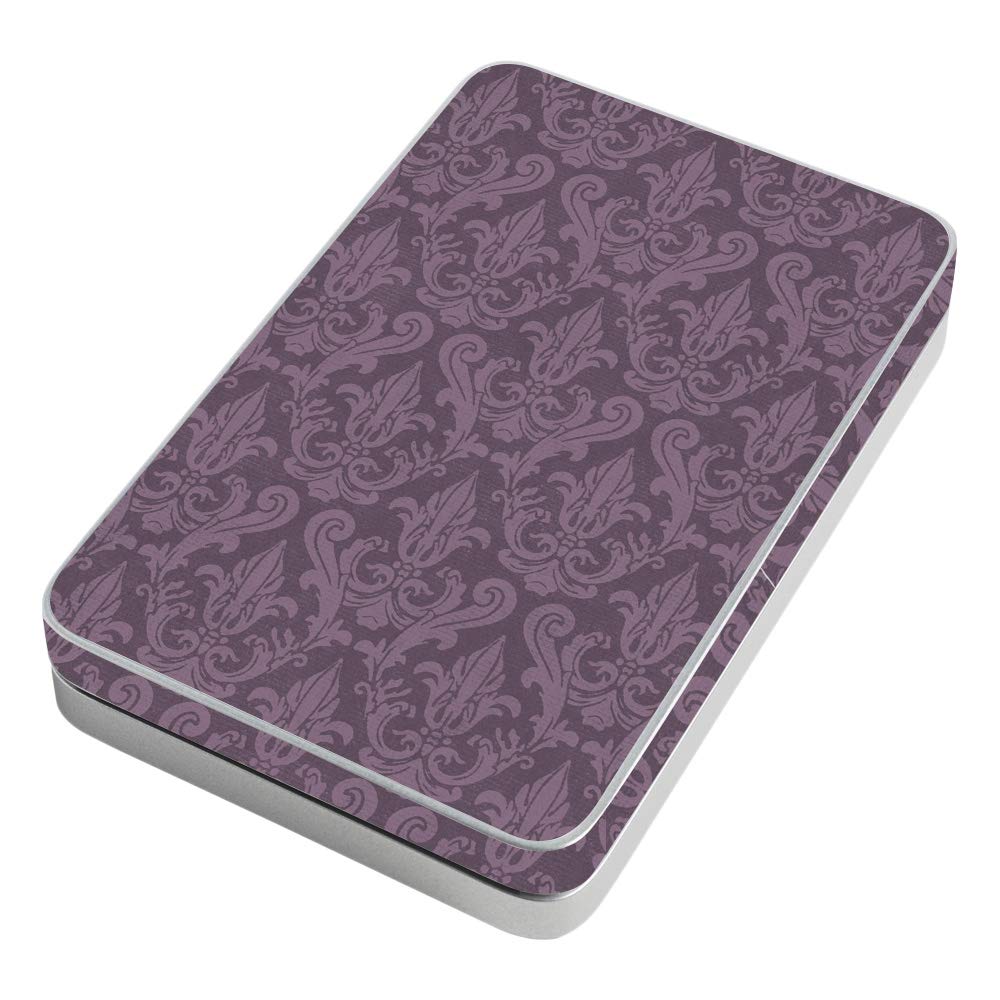MightySkins Vinyl Decal Wrap Cover for Lifeprint 3x4.5 Hyperphoto Printer - Plum Damask Design | Protective & Durable Skin | Easy to Apply & Remove | Made in USA | Perfect for Customizing and Protecting Your Photo Printer at Home or Office