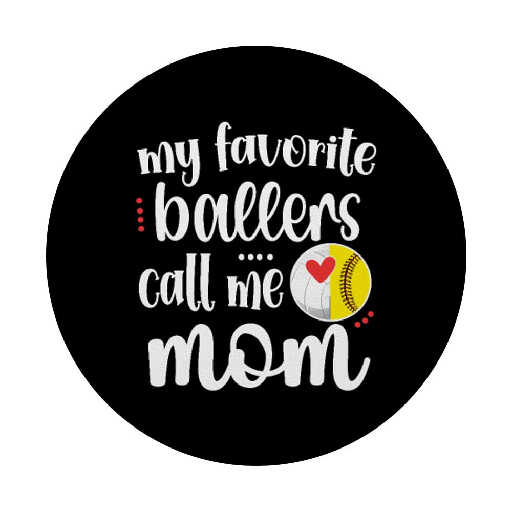 Softball & Volleyball Mom PopSockets Grip - Custom Phone Stand & Holder for Sports Fans | Perfect for Games, Practice & Team Spirit