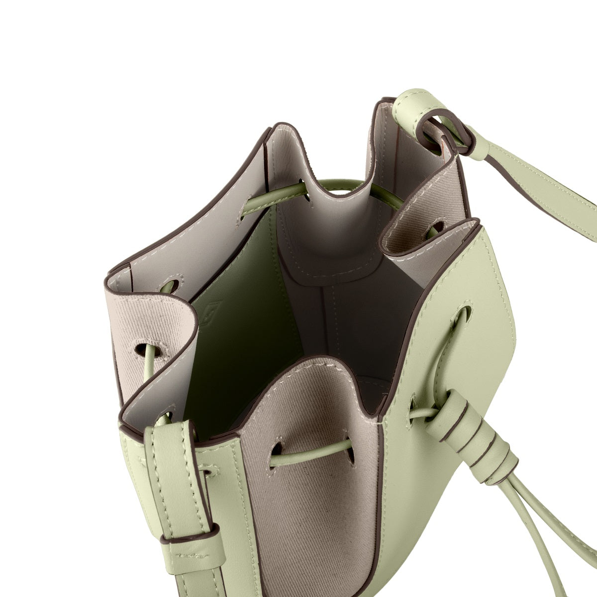 Mini Chantal Drawstring Leather Bag - Stylish & Compact Crossbody Purse for Women, Perfect for Everyday Use, Travel & Date Nights
