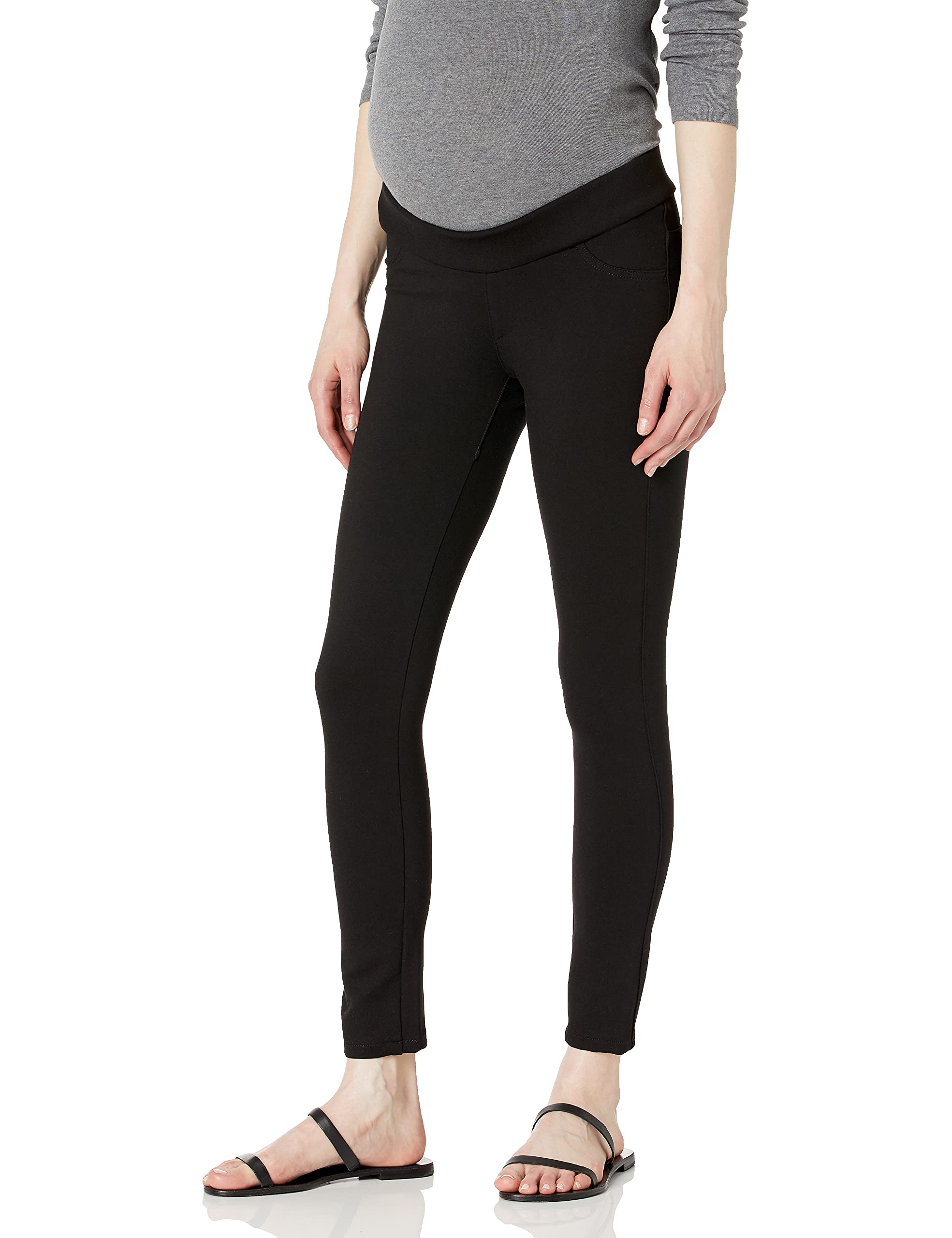 **James Jeans Women's Maternity Twiggy Ponte Legging - Stretchy & Comfortable Pregnancy Pants for Everyday Wear, Yoga & Workout**