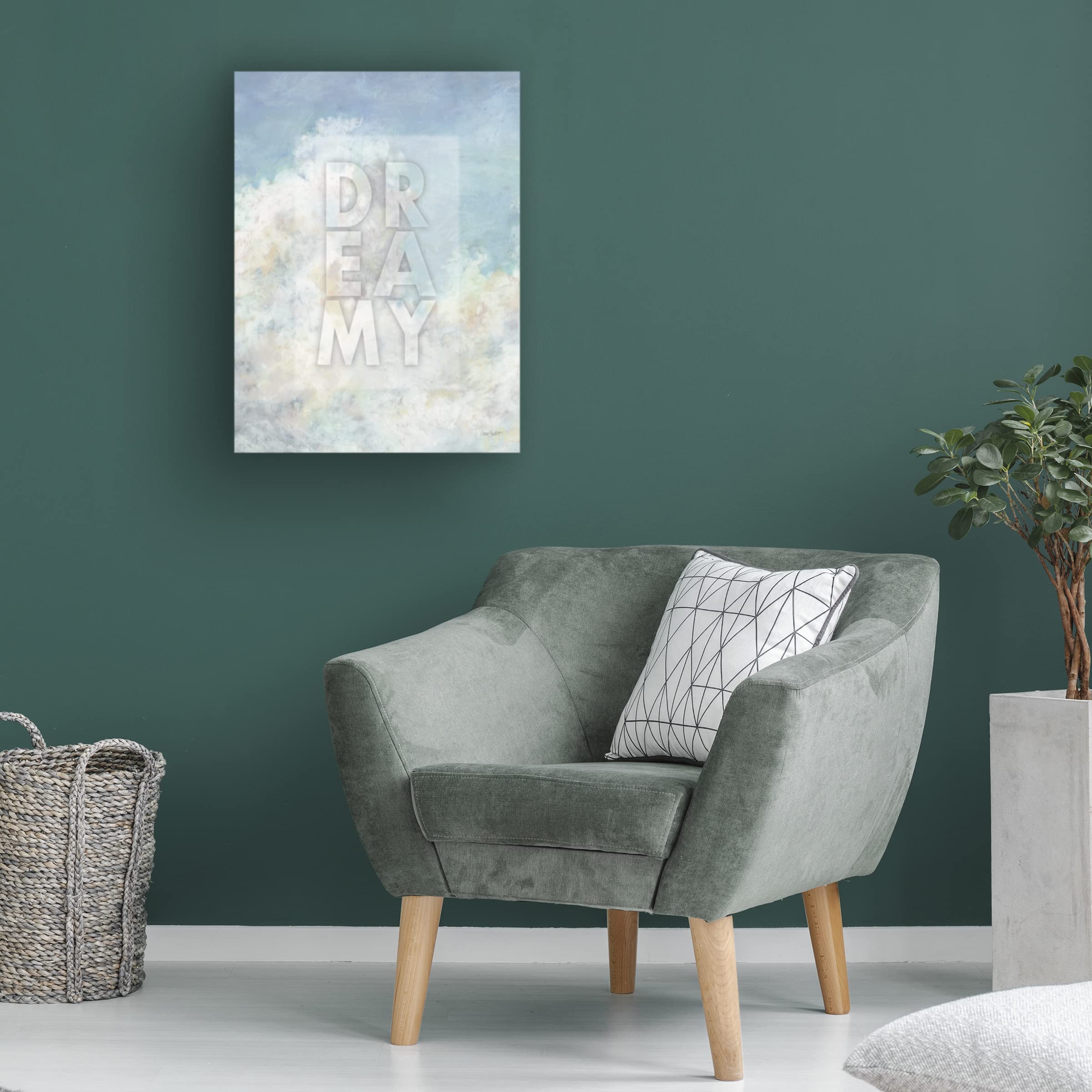 Lisa Audit 'Heavenly Blue 07' Canvas Wall Art Print - Modern Abstract Blue Painting for Living Room, Bedroom & Office Decor