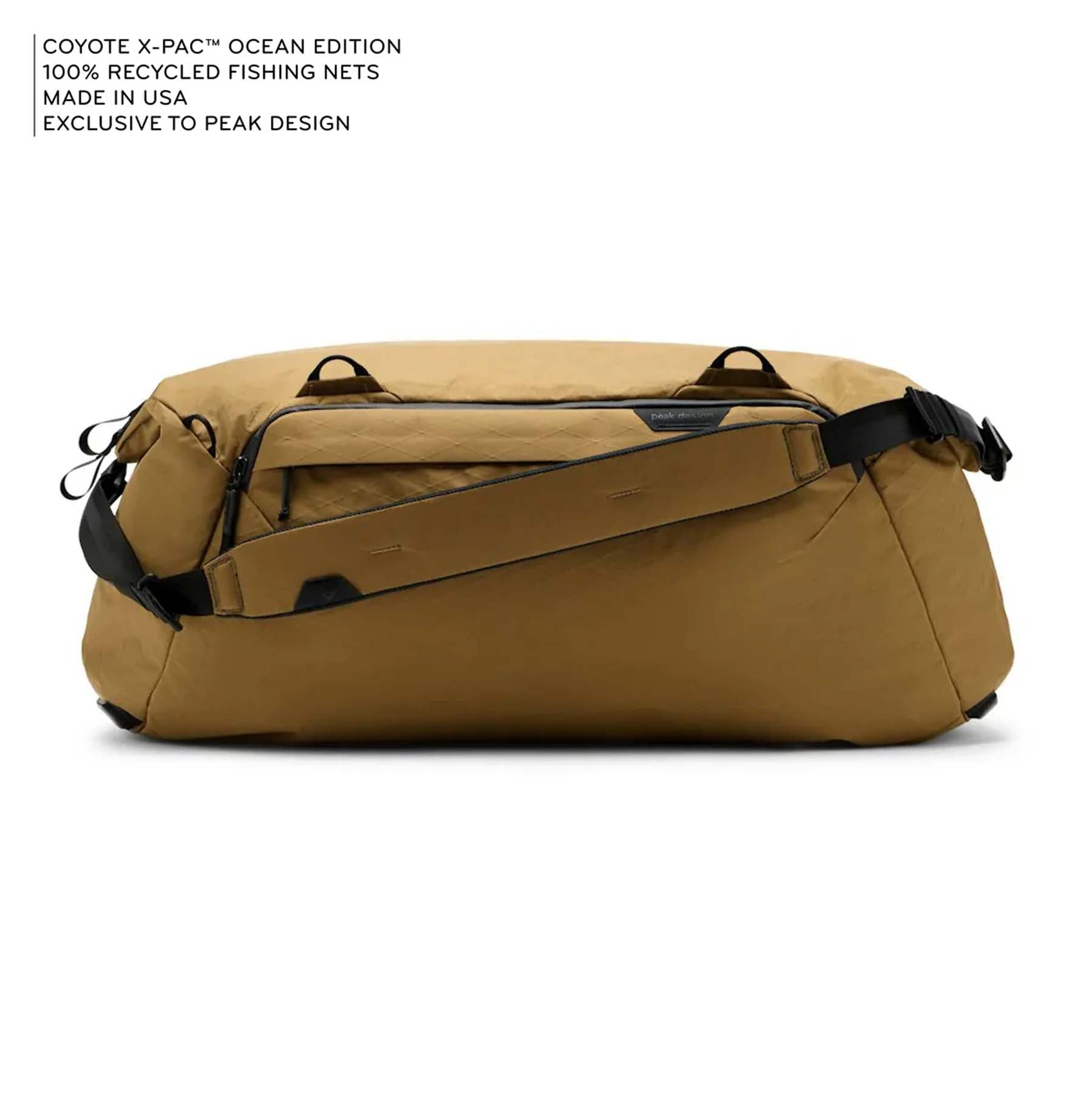 Peak Design Travel Duffel 50L - Waterproof Carry-On Duffel Bag for Travel, Gym & Outdoor Adventures | Durable & Lightweight Luggage for Camping, Hiking & Weekend Trips