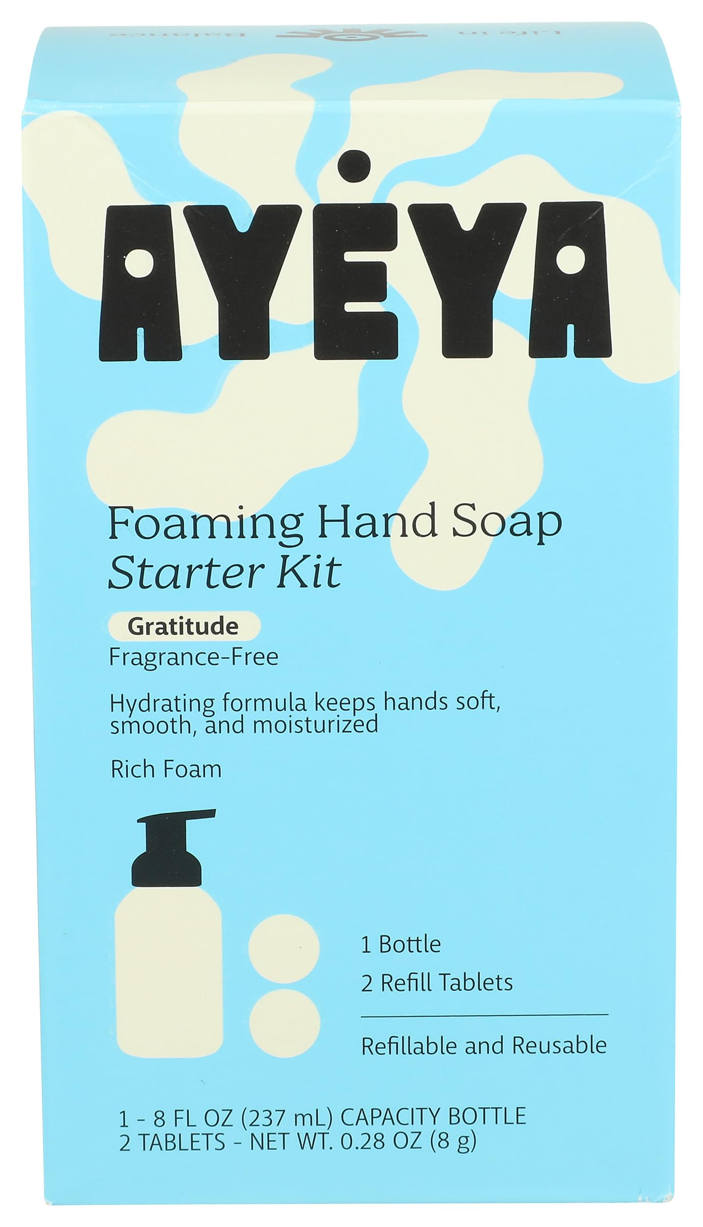 Refillable Foaming Hand Soap Starter Kit with Natural Ingredients - Perfect for Bathroom, Kitchen & Office Use | 1 Pack