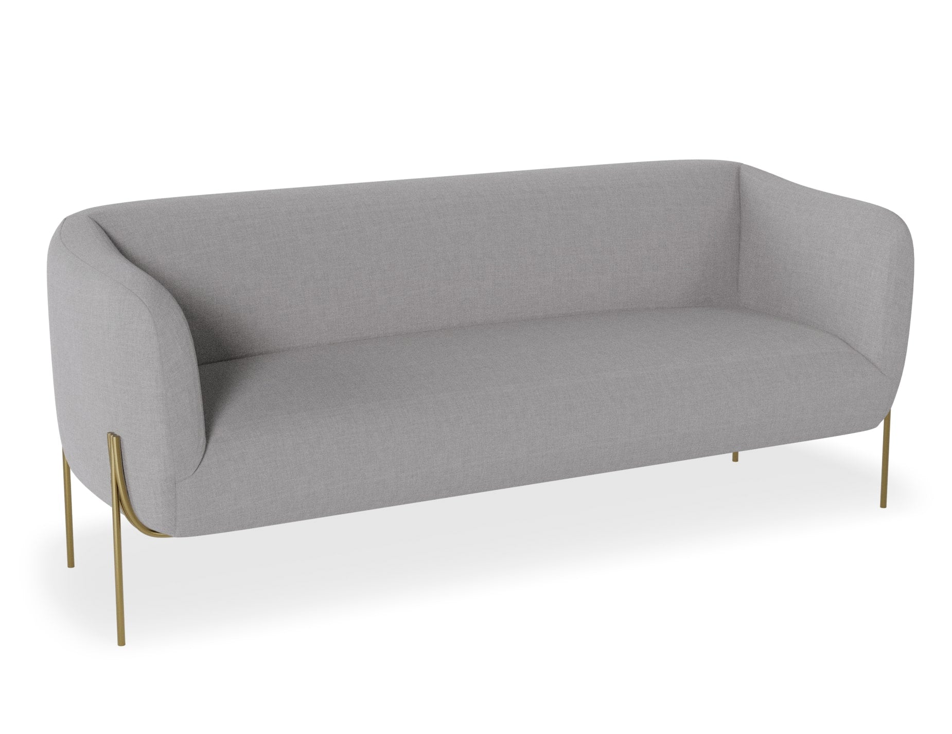 Belle 2.5 Seater Sofa in Cloud Grey - Modern Small Space Living Room Furniture for Apartments & Cozy Homes