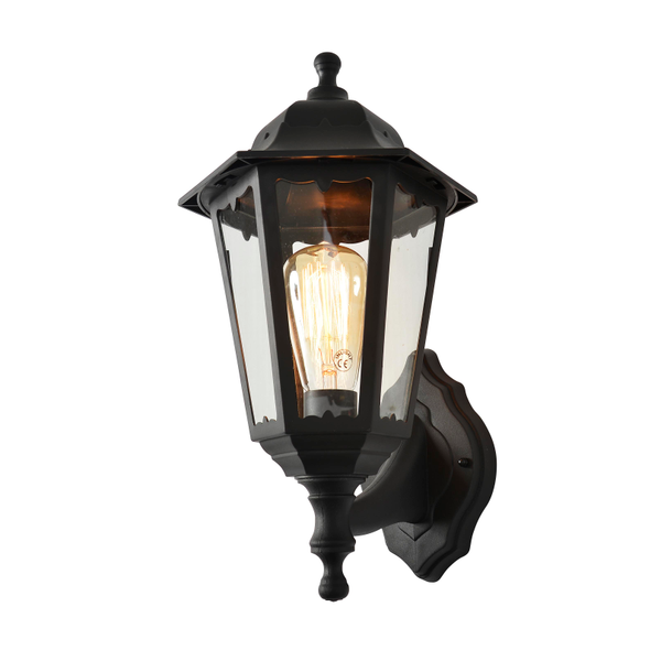Black Bianca Wall Light - Adjustable Up or Down Lighting - Perfect for Bedroom, Living Room, and Hallway Decor