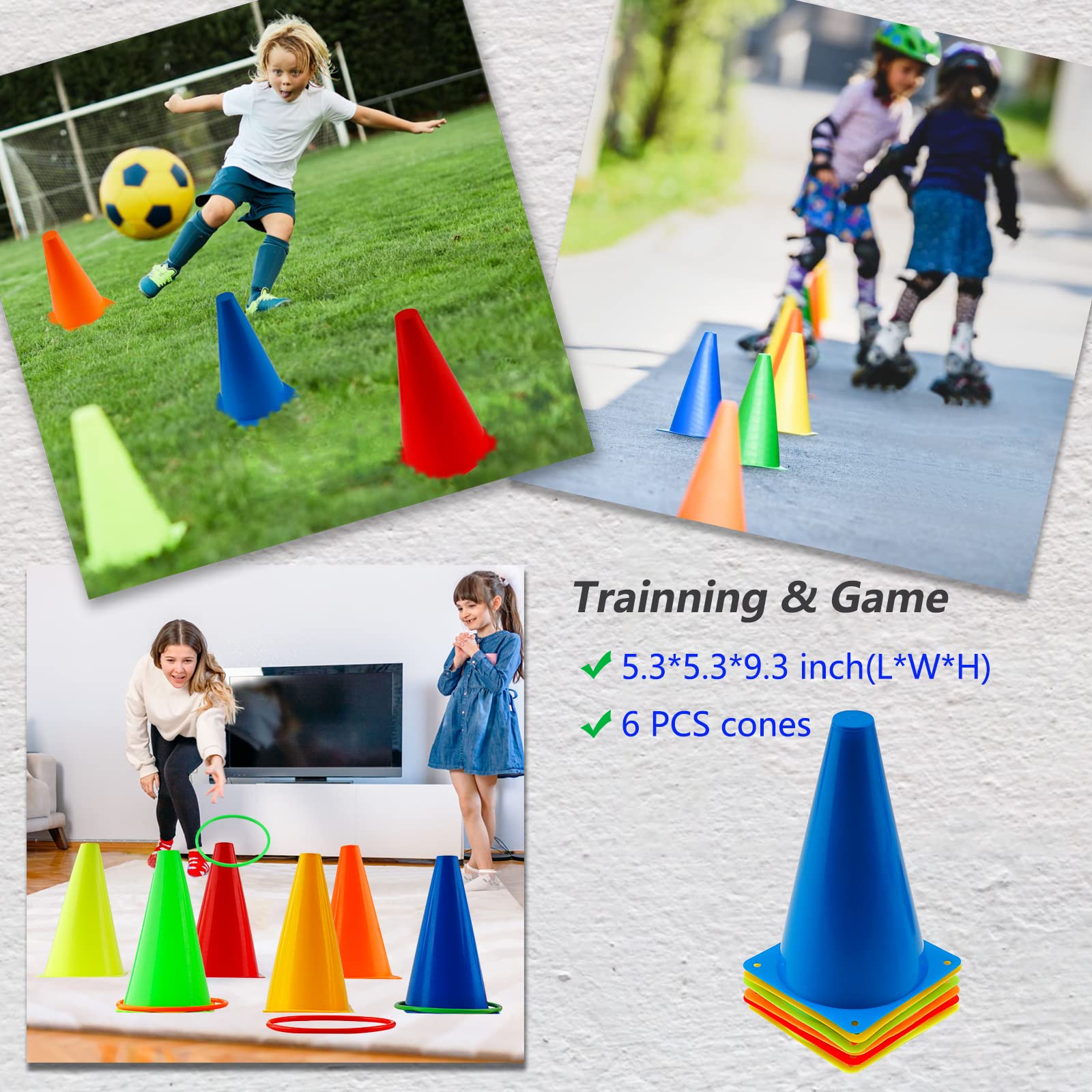 40-Piece 4-in-1 Outdoor Yard Games Set for Kids & Adults - Includes Pop & Catch Ball, Bean Bag Toss, Ring Toss & Soft Plastic Cone Games - Perfect for Backyard Parties, Camping Trips, Family Reunions & Indoor Play