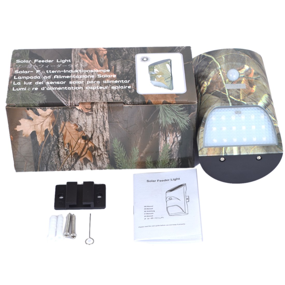 Solar Feeder Light for Hunting - Motion Activated Green LED Game Light - Outdoor Solar Powered Hog Feeder Light for Wildlife & Hunting - Perfect for Night Hunting, Game Feeding & Wildlife Observation