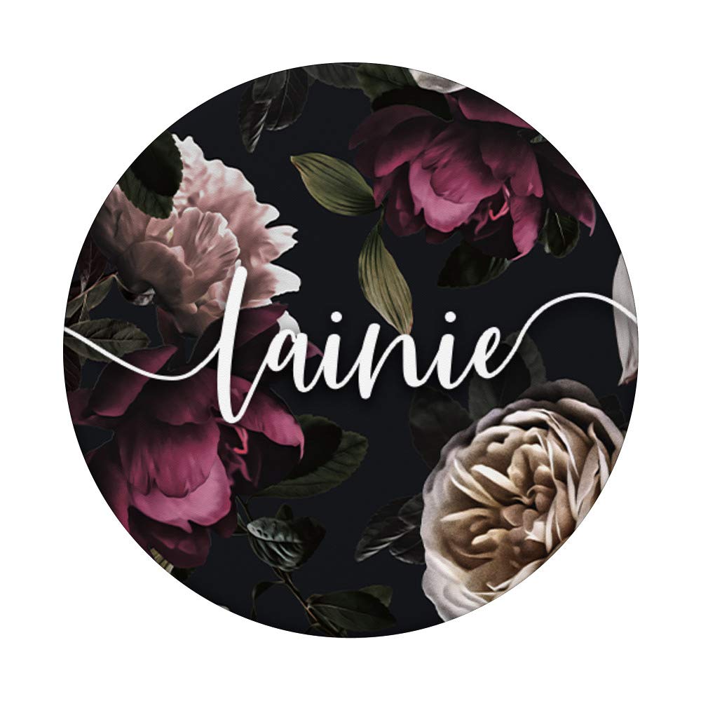 Elegant Floral Rose & Peony Personalized Name PopSockets PopGrip - Custom Swappable Phone Grip for iPhone, Samsung & Tablets | Perfect Gift for Women, Girls & Phone Accessories Lovers