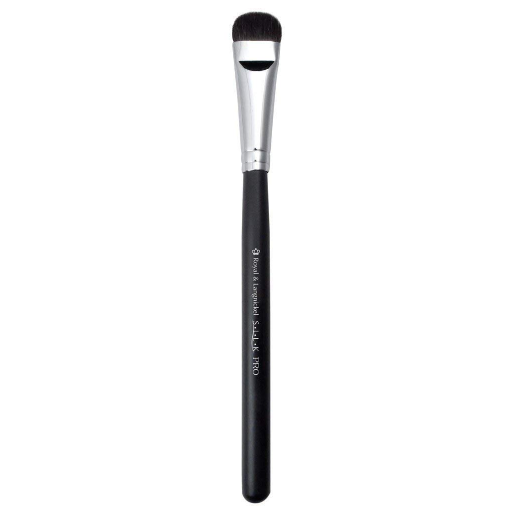 Royal & Langnickel Silk Pro Smudging Eyeliner Brush - Flat Smudger for Lash Line Definition & Smoky Eye Makeup - Perfect for Professional Makeup Artists & Daily Beauty Routine