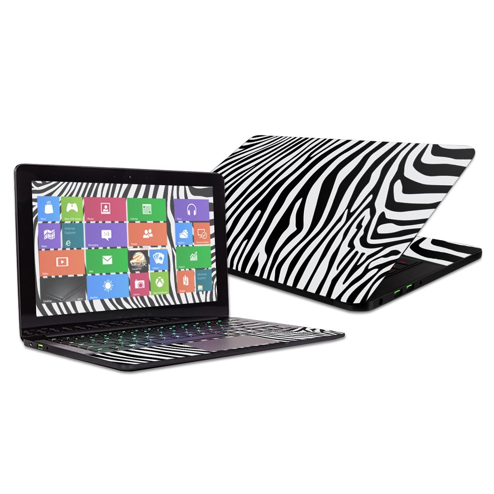 MightySkins Black Zebra Vinyl Skin Wrap for Razer Blade Stealth 12.5