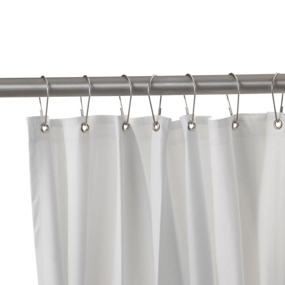 Bobrick B204 White Vinyl Shower Curtain 72